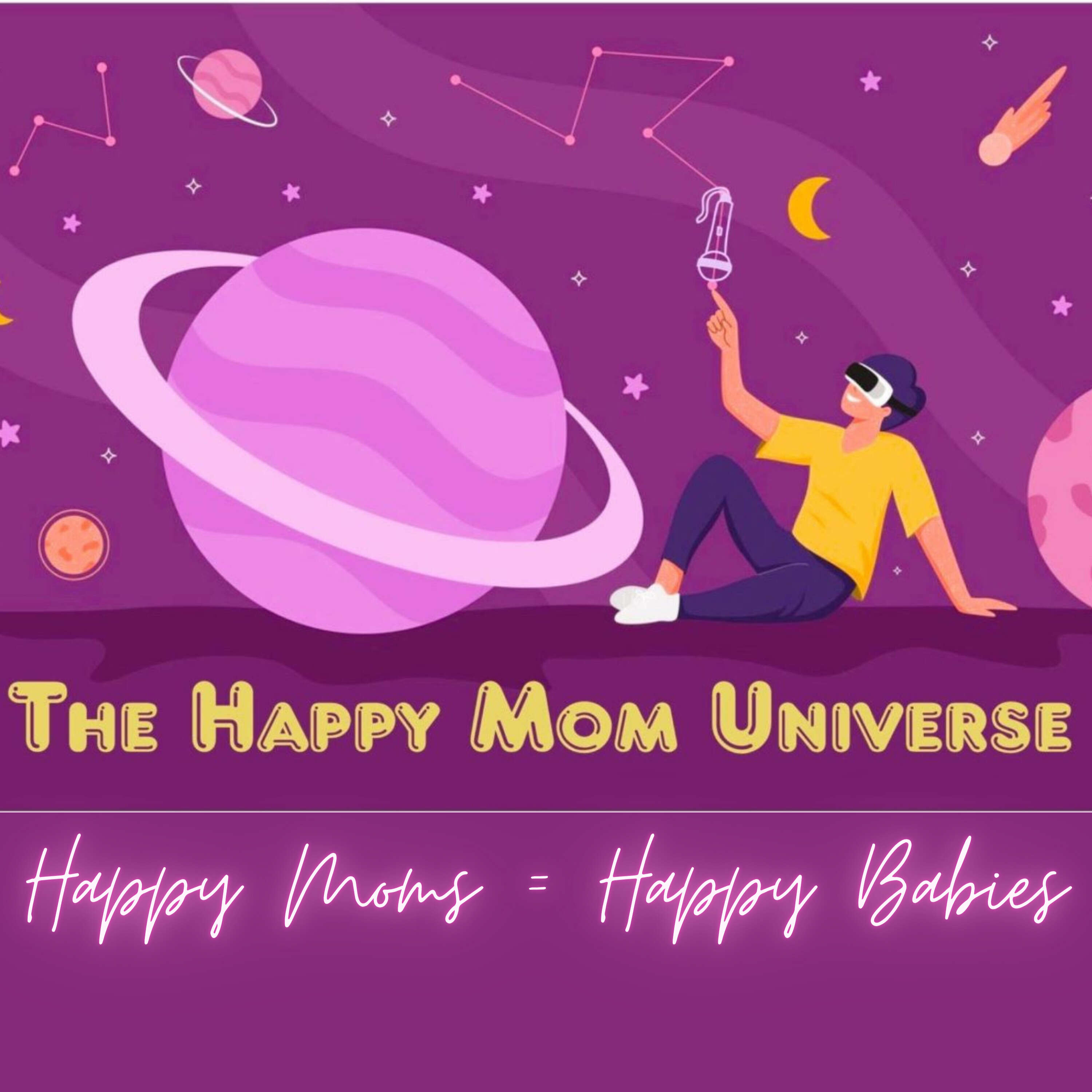 The Happy Mom Universe podcast artwork