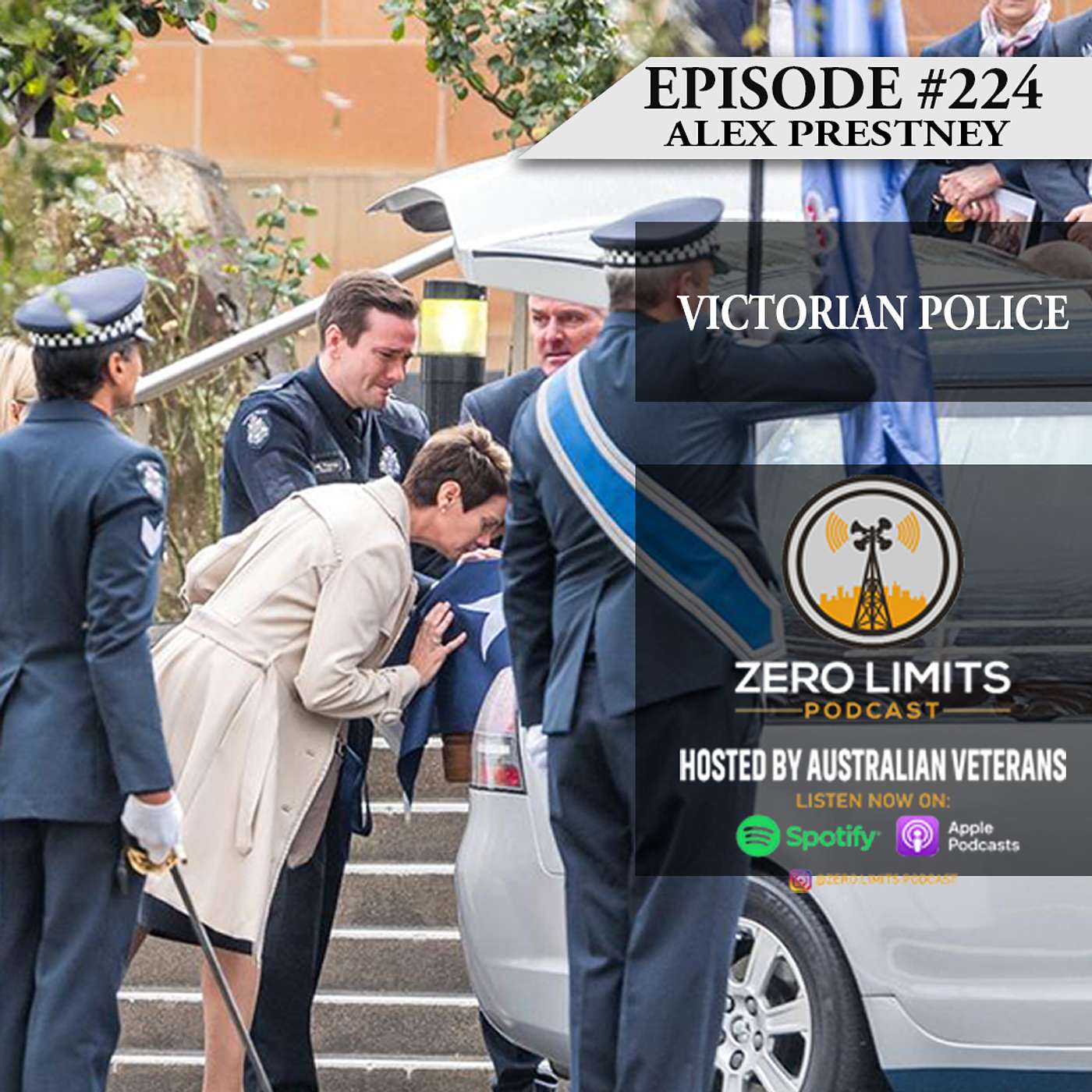 Ep. 224 Alex Prestney Victorian Police - Brother Josh also serving cop was killed in the 2020 Eastern Freeway Incident