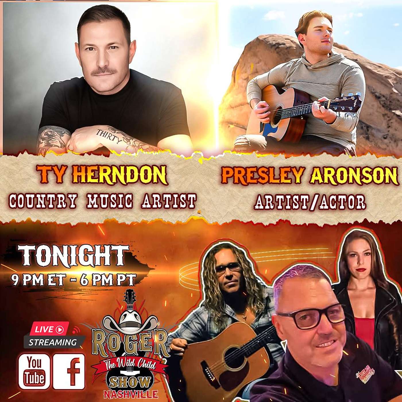 Ty Herndon & Presley Aronson | Roger The Wild Child Show Ty Herndon & Presley Aronson | Roger The Wild Child Show