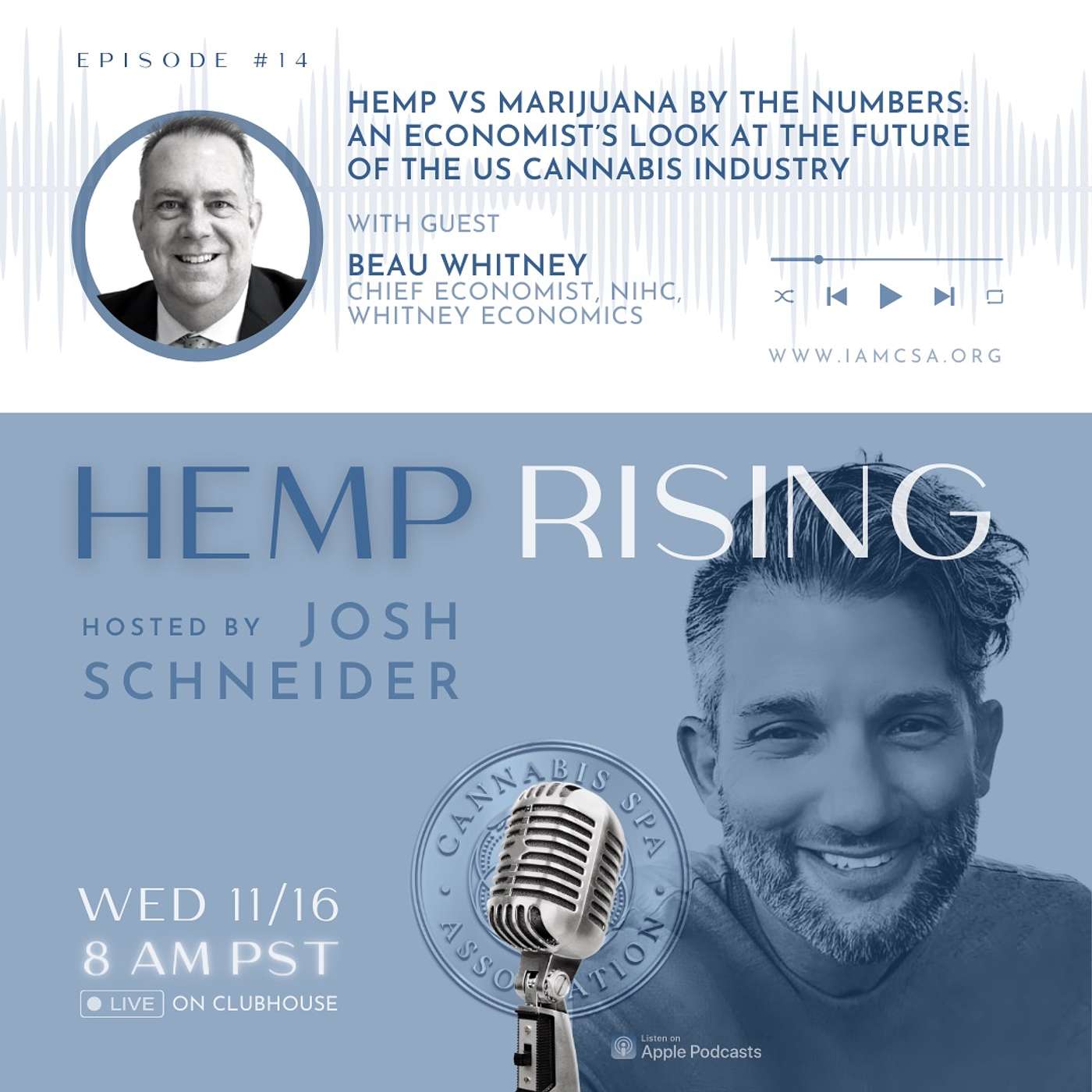 Ep.14- Hemp vs Marijuana by the Numbers: An Economist’s Look at the Future of the US Cannabis Industry w/  Beau Whitney