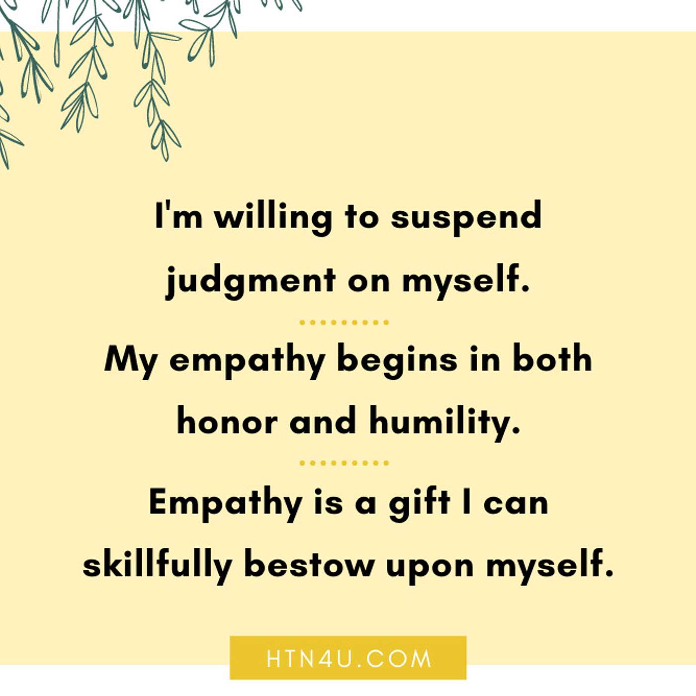 HTN4U Unlimiting Affirmations on Mindset #164