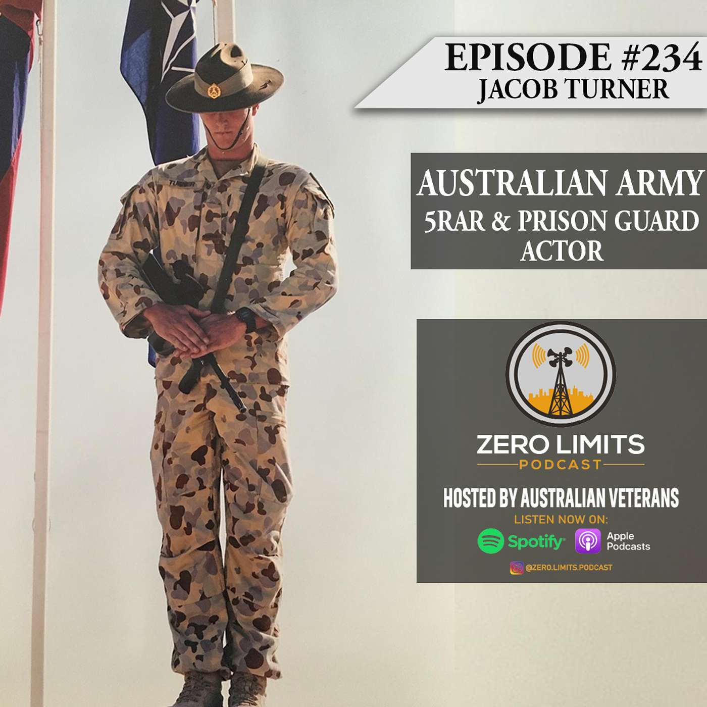 Ep. 234 Jacob Turner Australian Army 5RAR - Prison Guard - Actor Ep. 234 Jacob Turner Australian Army 5RAR - Prison Guard - Actor