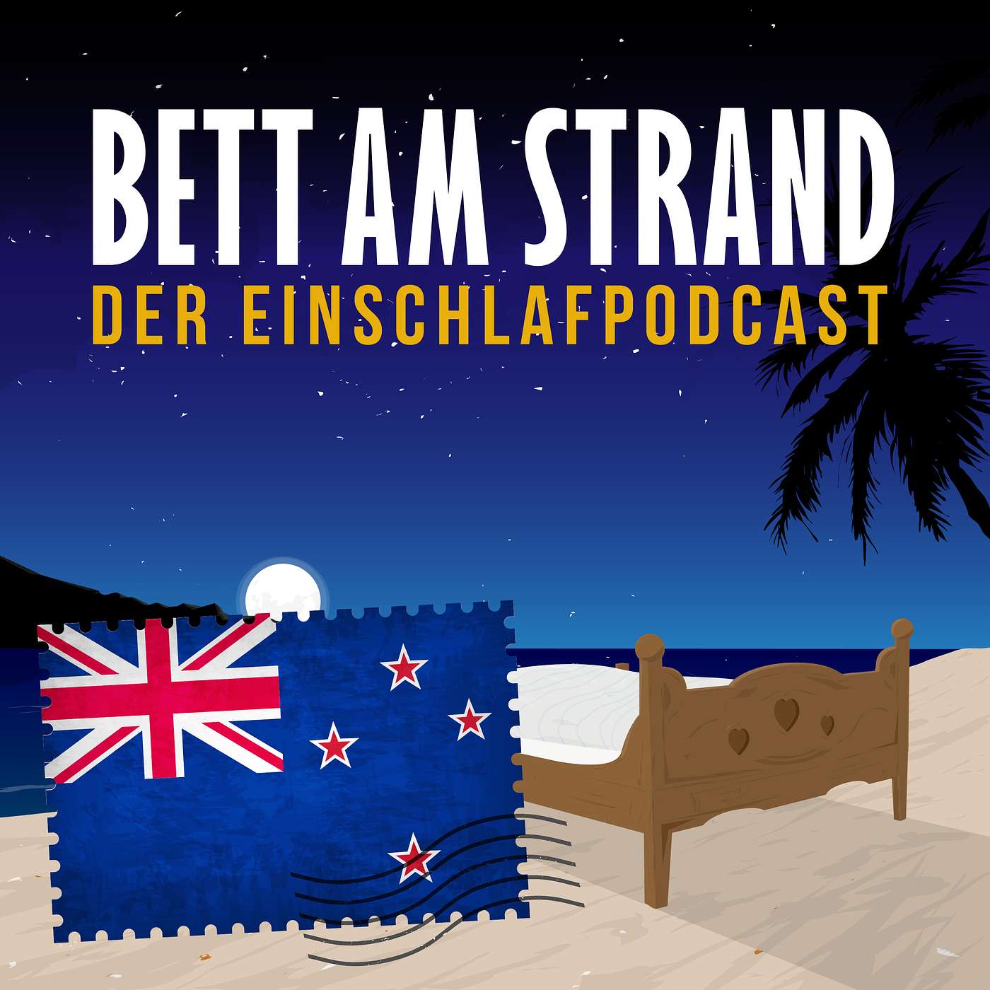Bett am Strand | Einschlafen zu Reisegeschichten