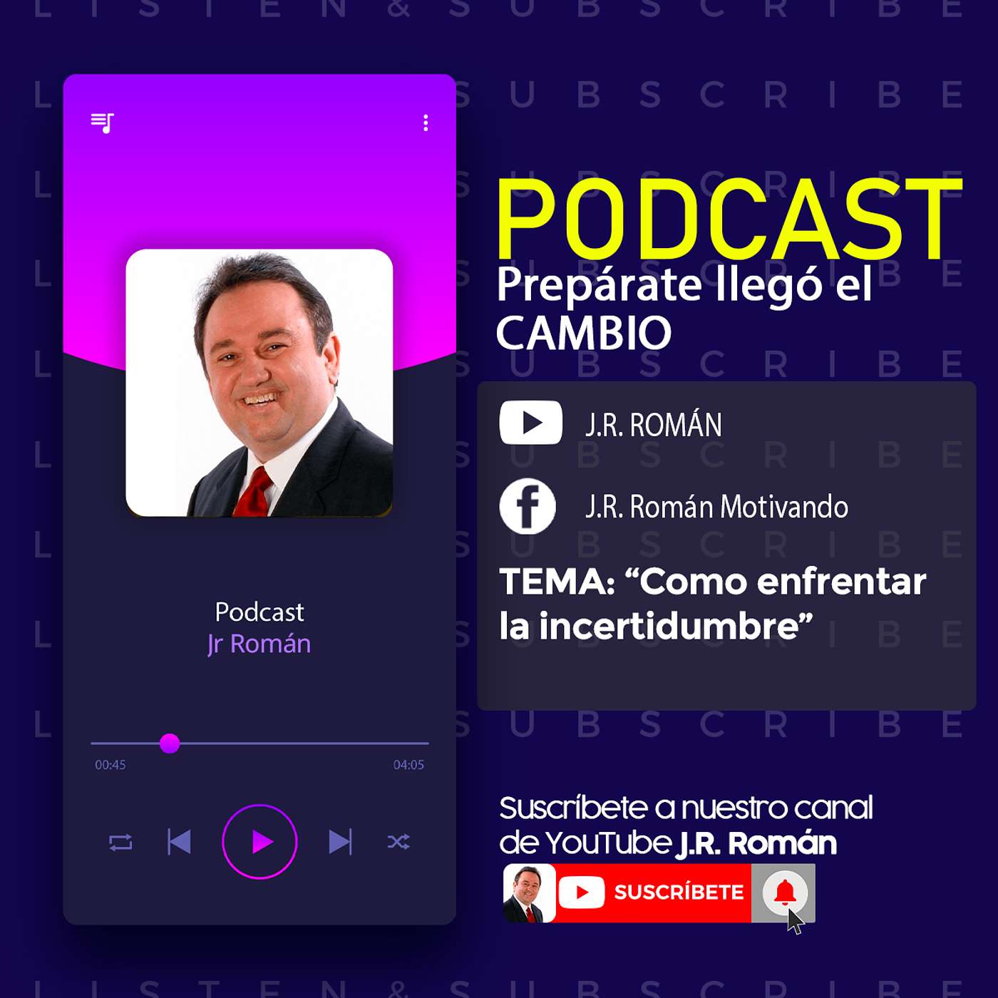 COMO ENFRENTAR LA INCERTIDUMBRE - PREPÁRATE LLEGÓ EL CAMBIO, PODCAST episode artwork