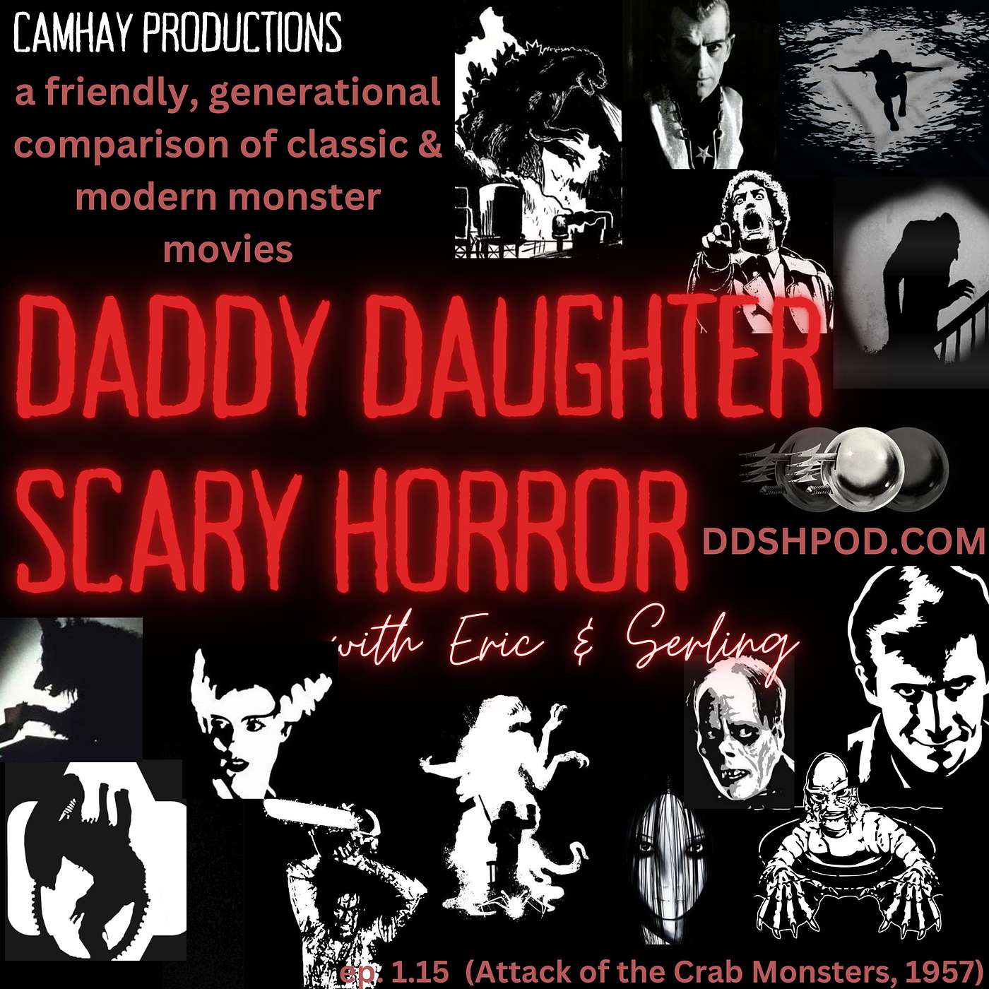 Daddy Daughter Scary Horror Episode 1.15 (Attack of the Crab Monsters, 1957)