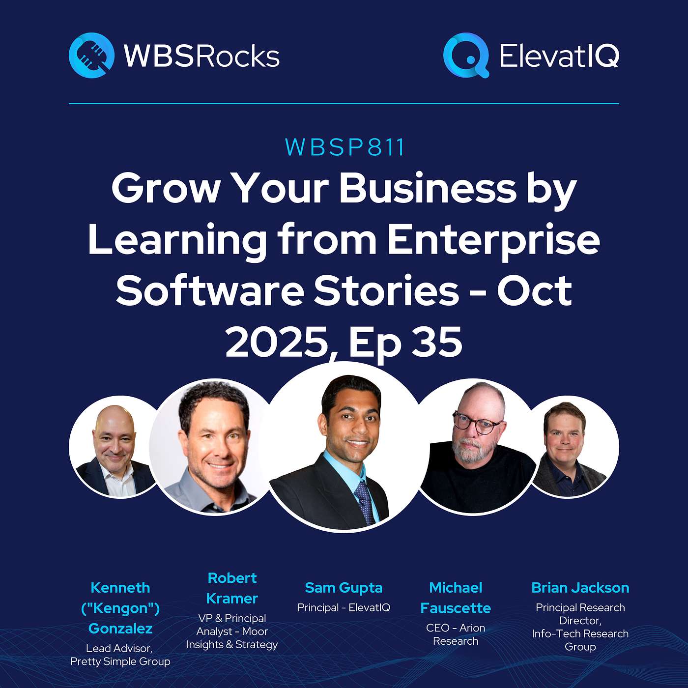 WBSP811: Grow Your Business by Learning from Enterprise Software Stories - Oct 2025, Ep 35, an Objective Panel Discussion WBSP811: Grow Your Business by Learning from Enterprise Software Stories - Oct 2025, Ep 35, an Objective Panel Discussion