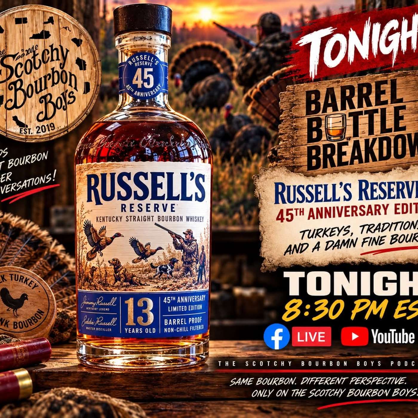 Russell’s Reserve 13 Breakdown Eddie Russells 45th Anniversary Bottle