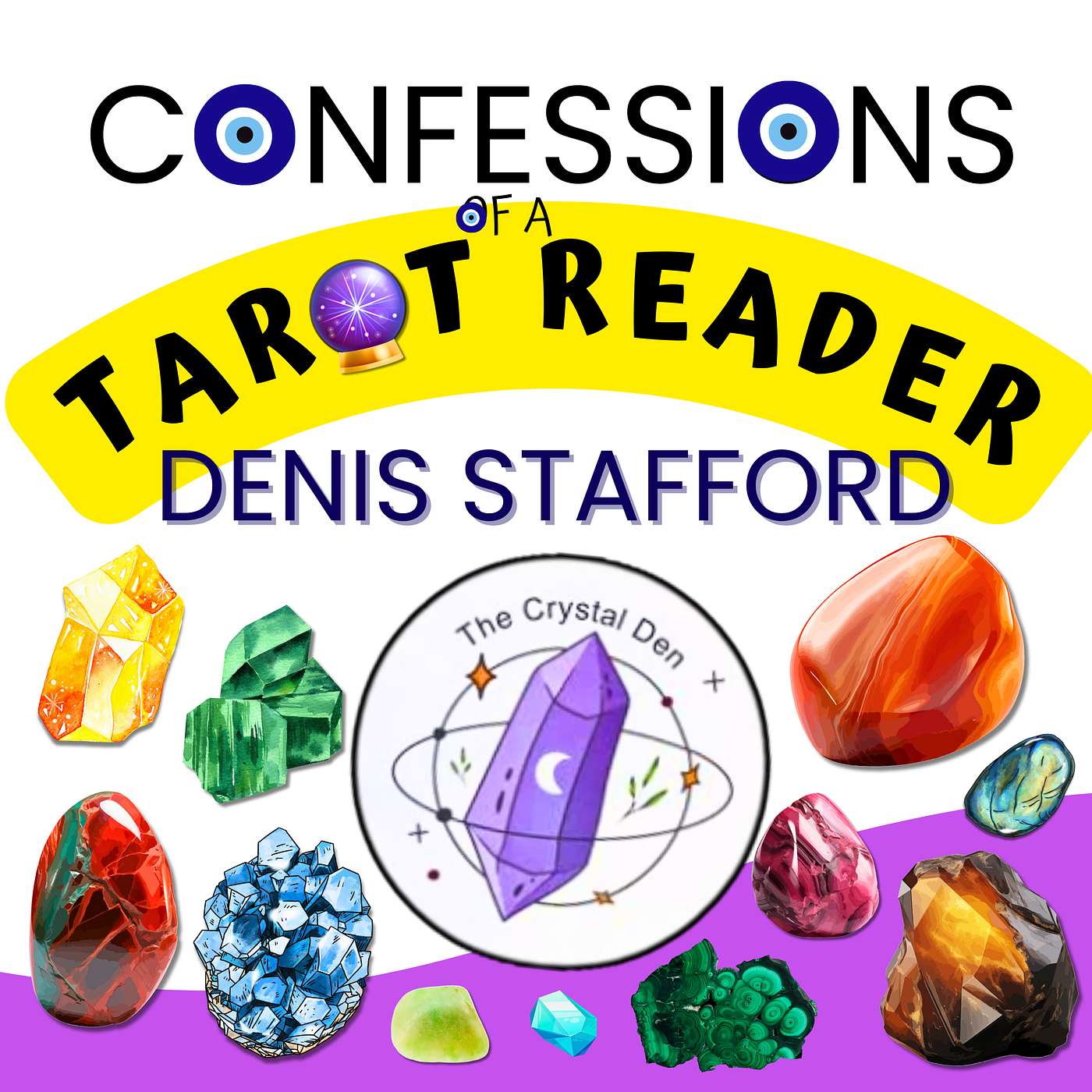 41. Crystal Den with Denis Stafford - Crystals for spiritual development, past life work, ethics and crystal sellers, building a spiritual community