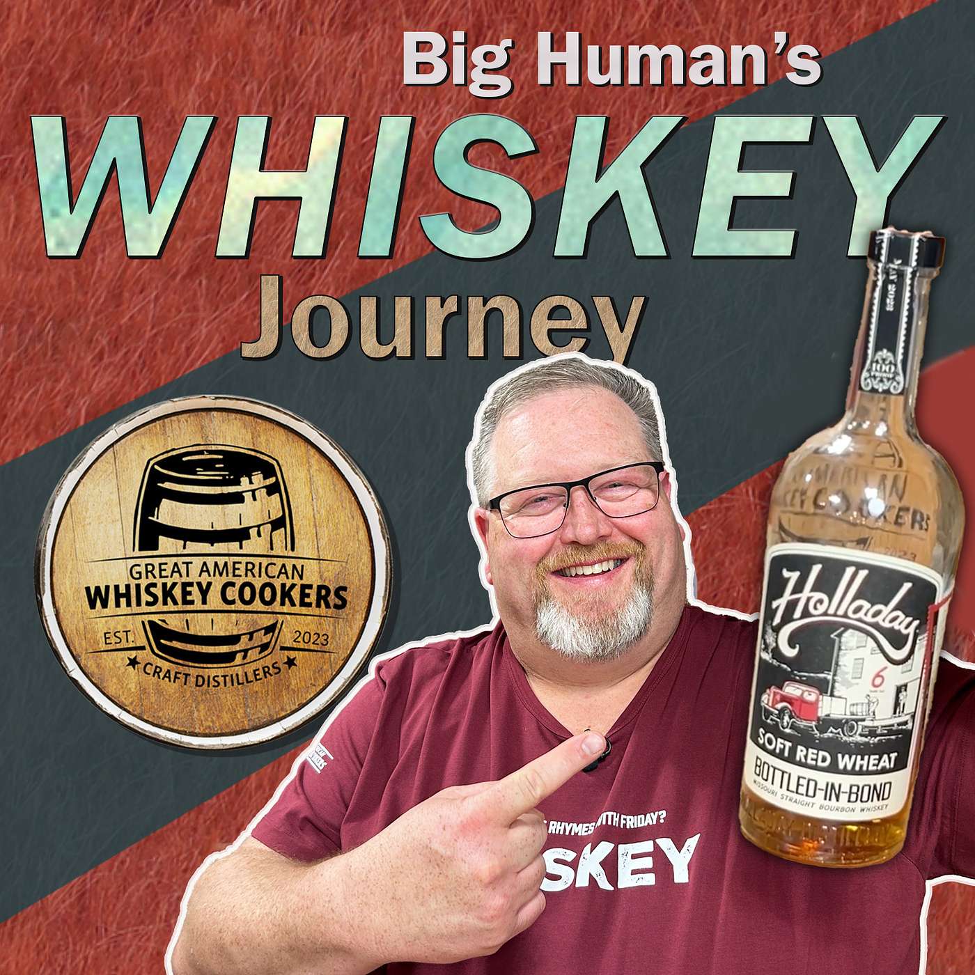 Big Human's Whiskey Journey "Blind tasting Ben Holladay Soft Red Wheat" episode artwork