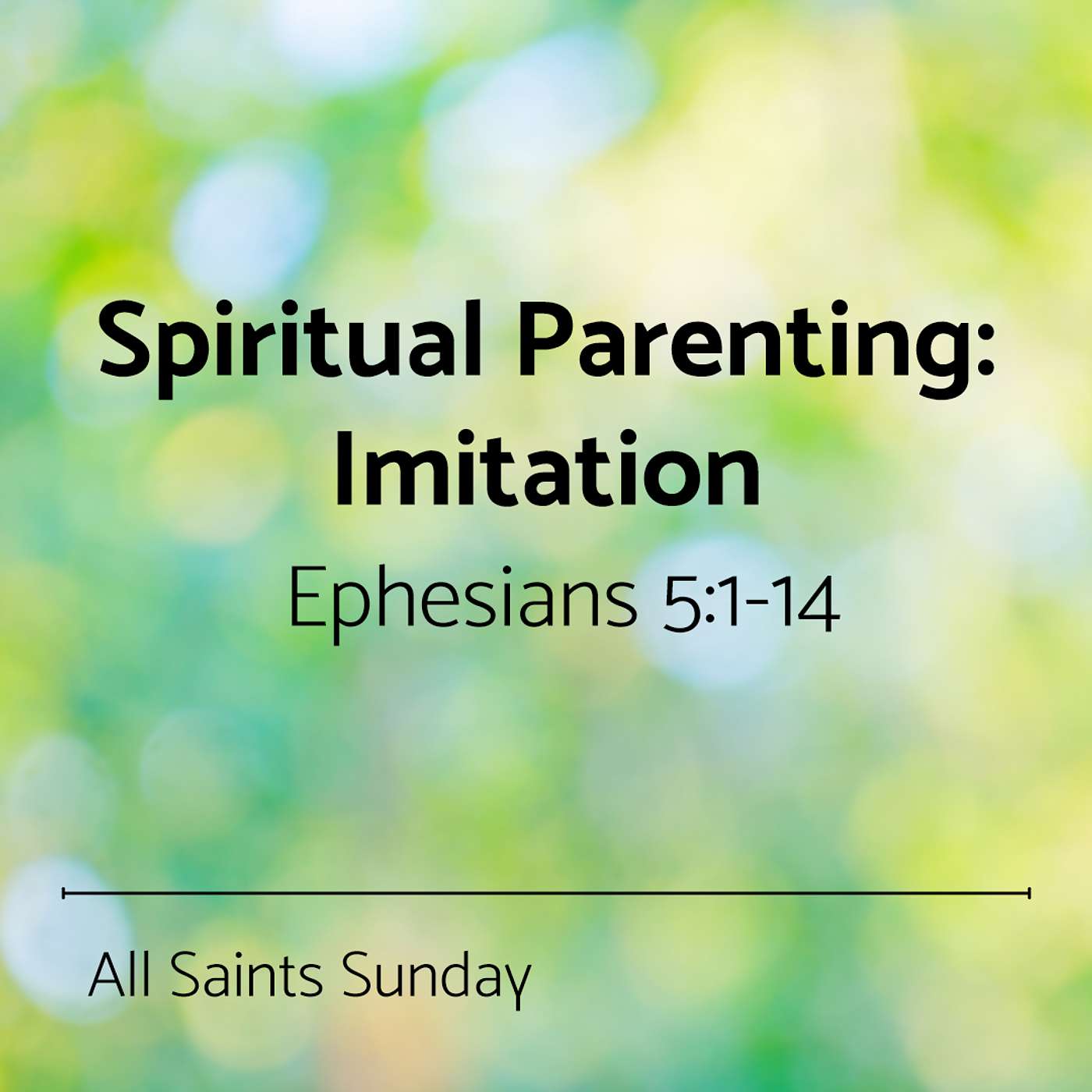 Imitate Christ (Parenting Spiritually)
