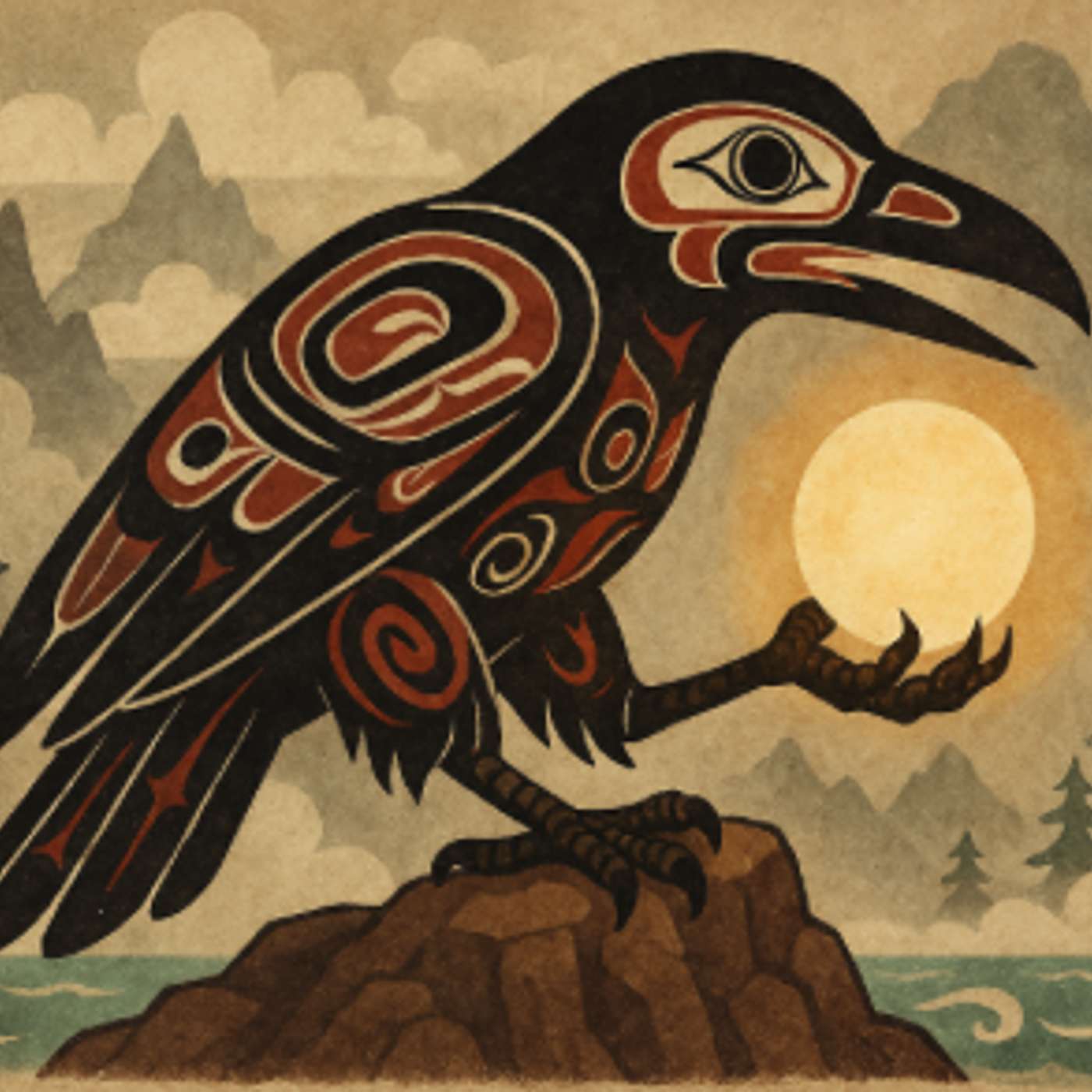 701. El cuervo y la luz (Mito Haida)