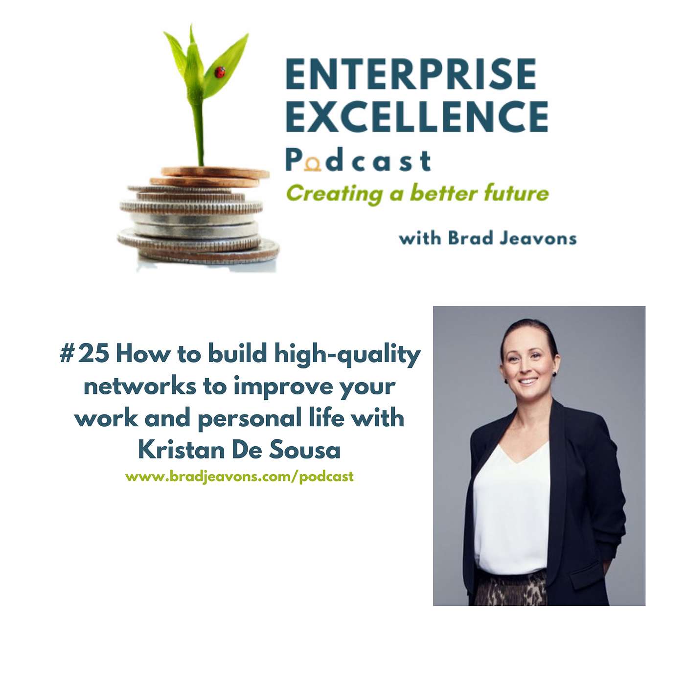 #25 How to build high-quality networks to improve your work and personal life with Kristan De Sousa episode artwork