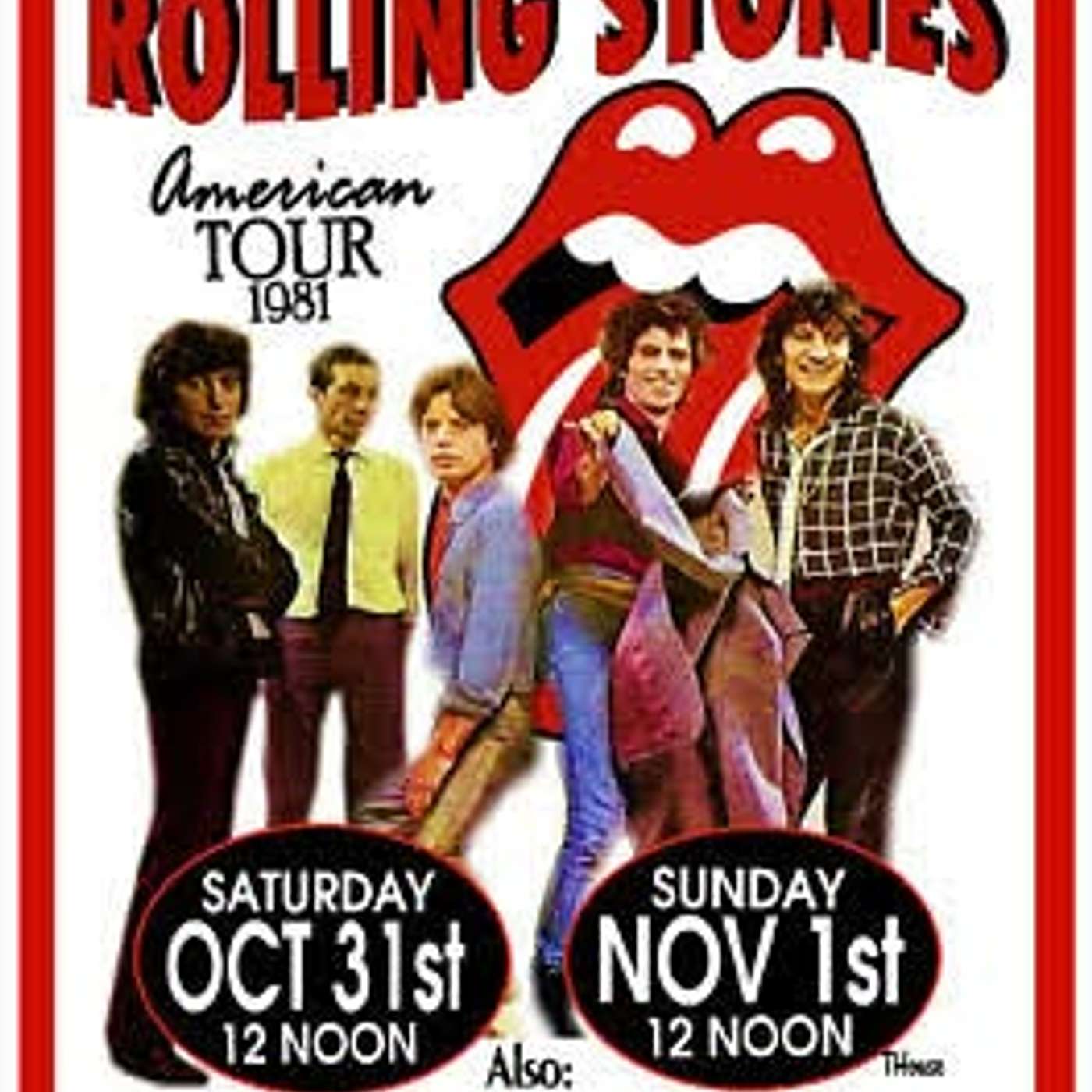 Rolling Stones 11/1/81 vs 11/1/97 episode artwork