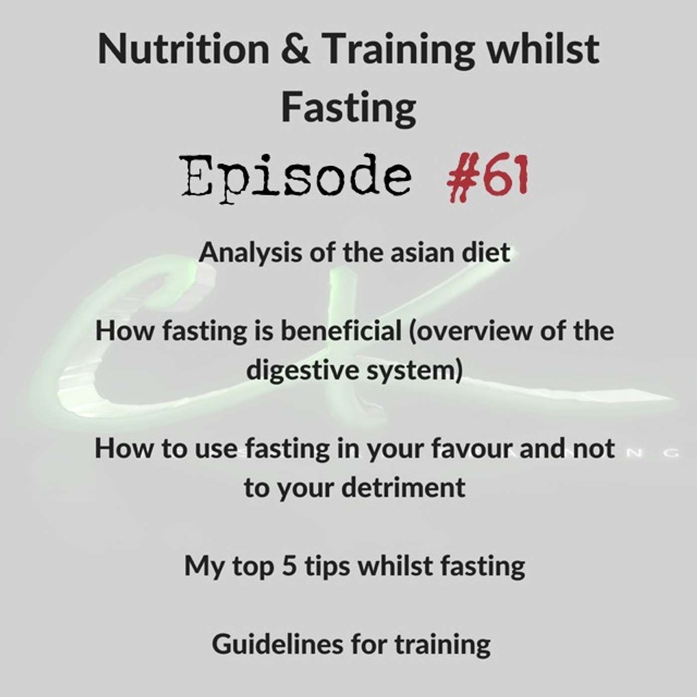 Nutrition & Training during Ramadan