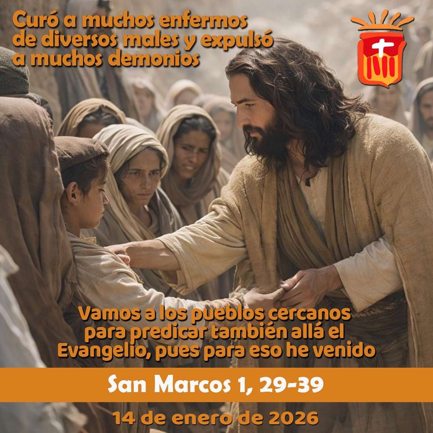 2026-01-14 San Marcos 1, 29-39: Miércoles I Ordinario 2026-01-14 San Marcos 1, 29-39: Miércoles I Ordinario