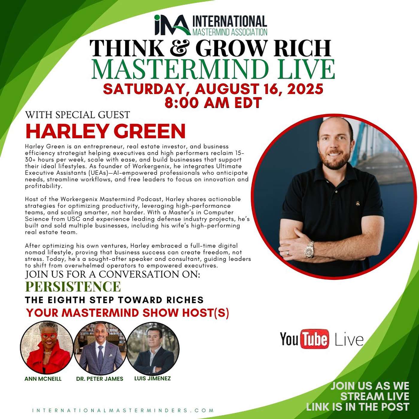IMA Think & Grow Rich Saturday Show 08.16.2025 episode artwork