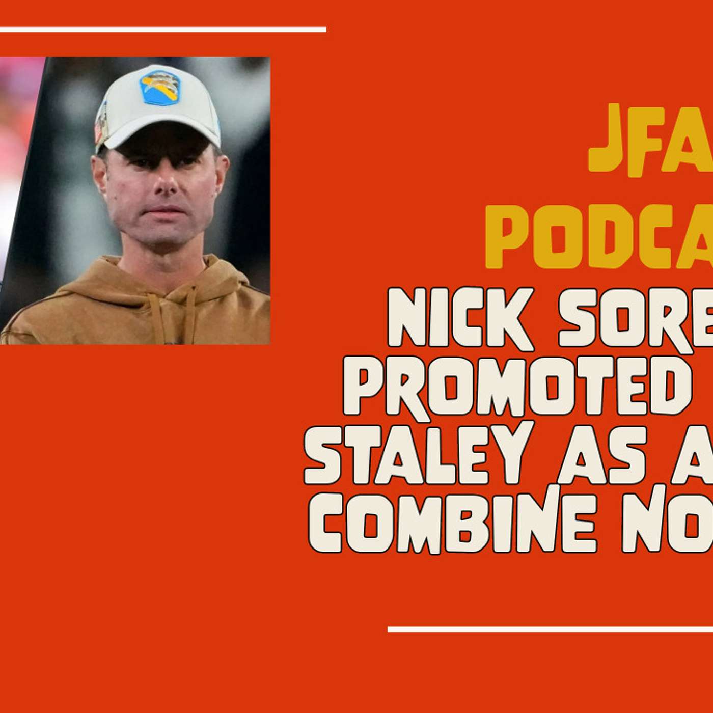 JFA Podcast: Sorensen promoted to DC, Staley as asst HC, Combine notables episode artwork