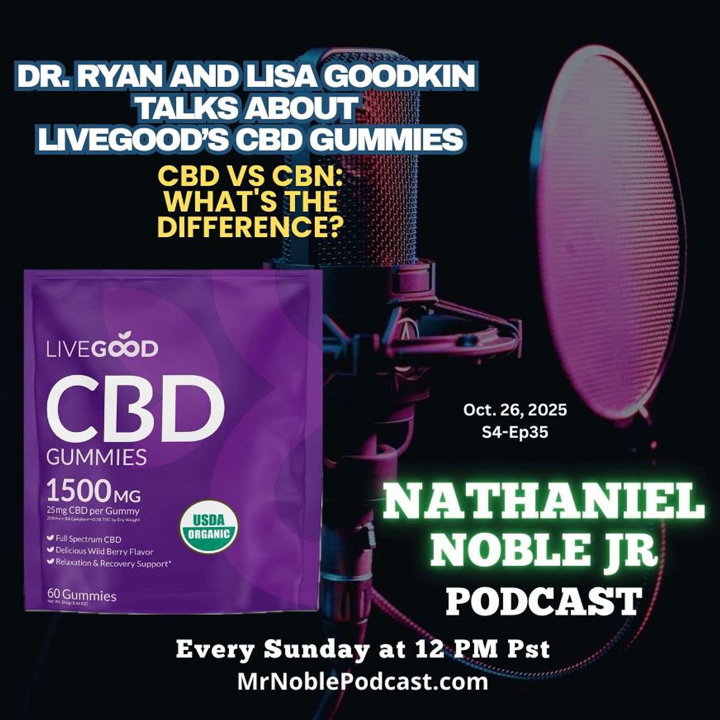 CBD vs CBN: What's the Difference? Dr. Ryan and Lisa Goodkin (LiveGood CBD Gummies)