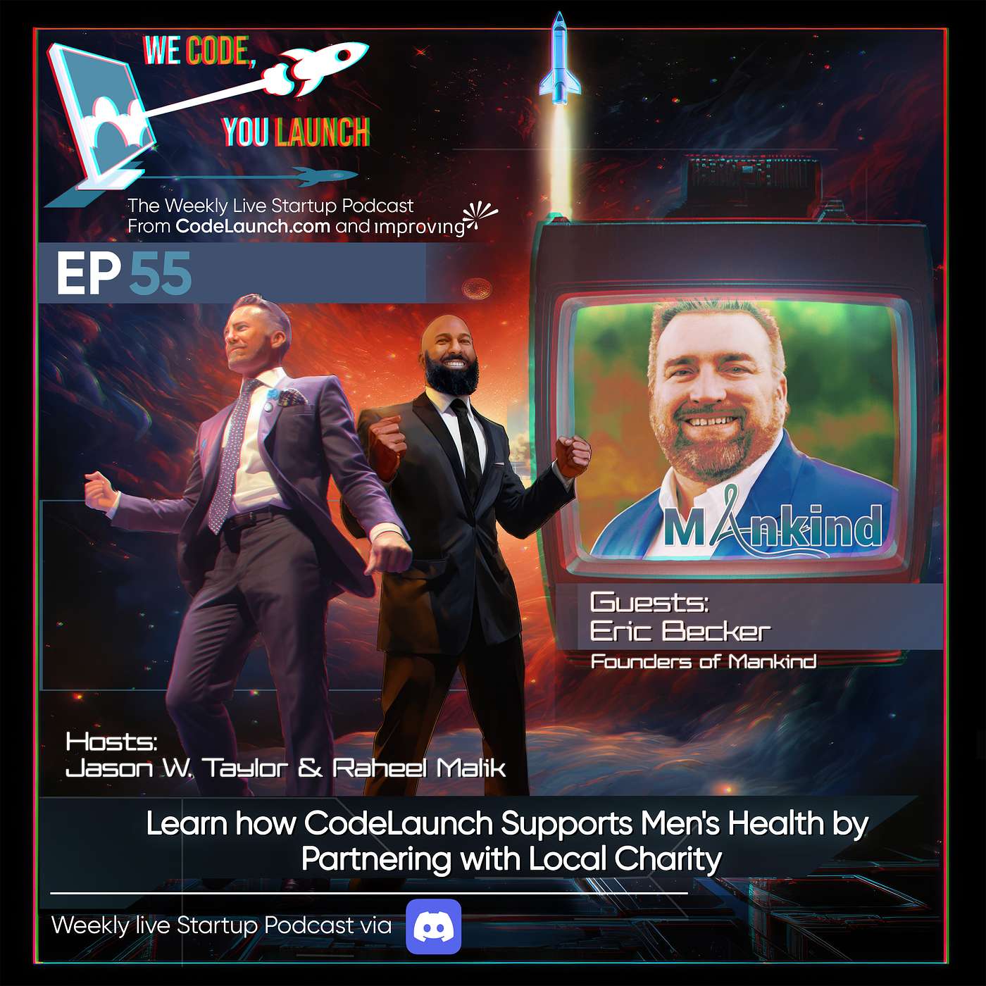 Ep. 55 | How CodeLaunch DFW 2023 Supports Men's Health by  Partnering with Local Charity