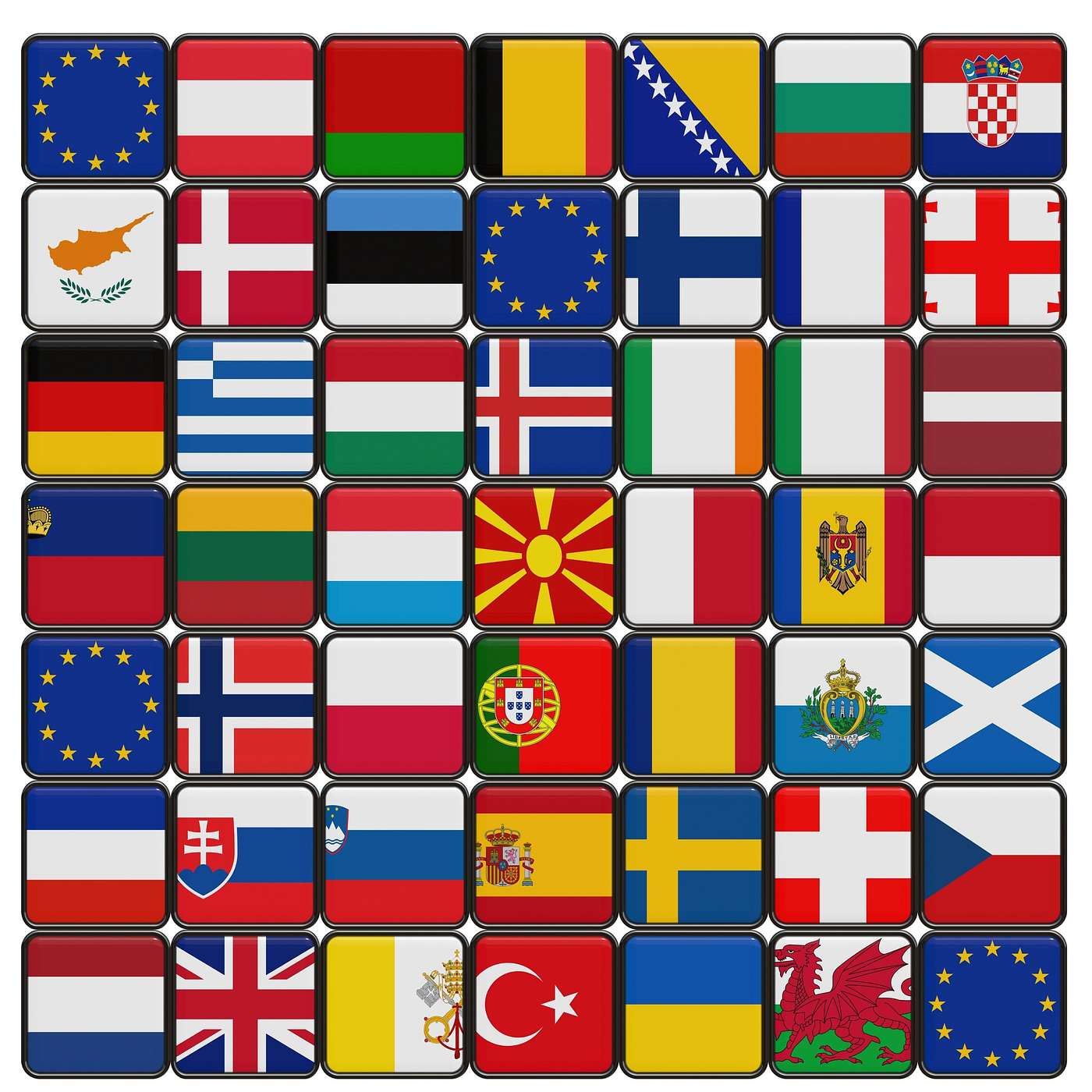 FLAGS: His banner of love. 