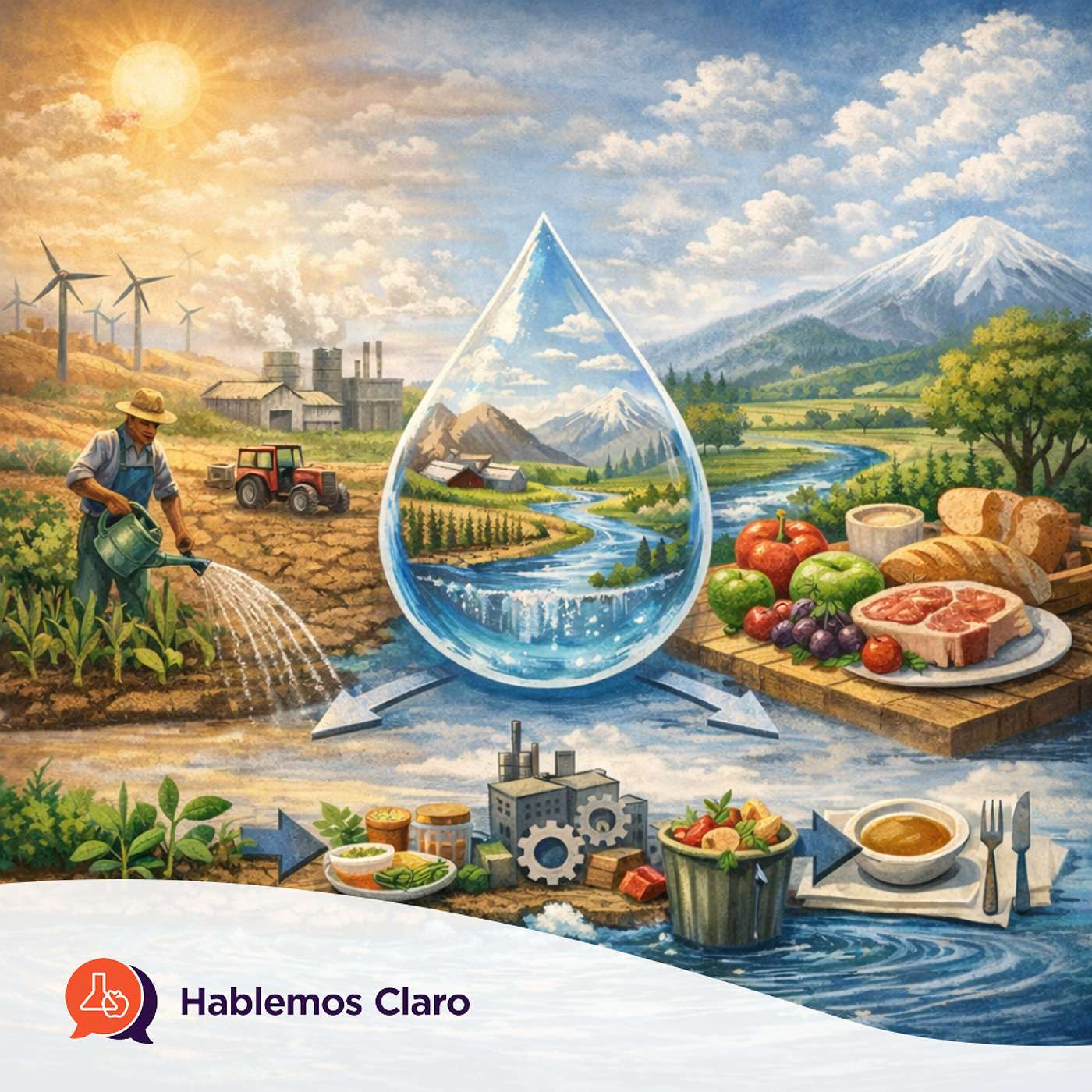El agua y su papel en el sistema alimentario