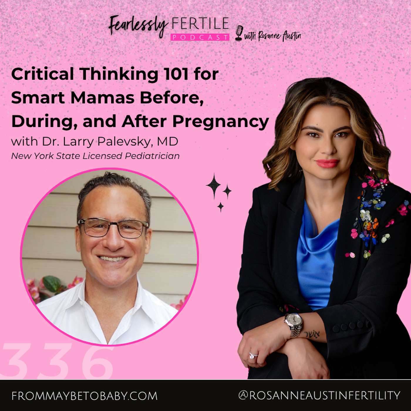 EP336: Critical Thinking 101 for Smart Mamas Before, During, and After Pregnancy: A Courageous Convo with Dr. Larry Palevsky, MD episode artwork