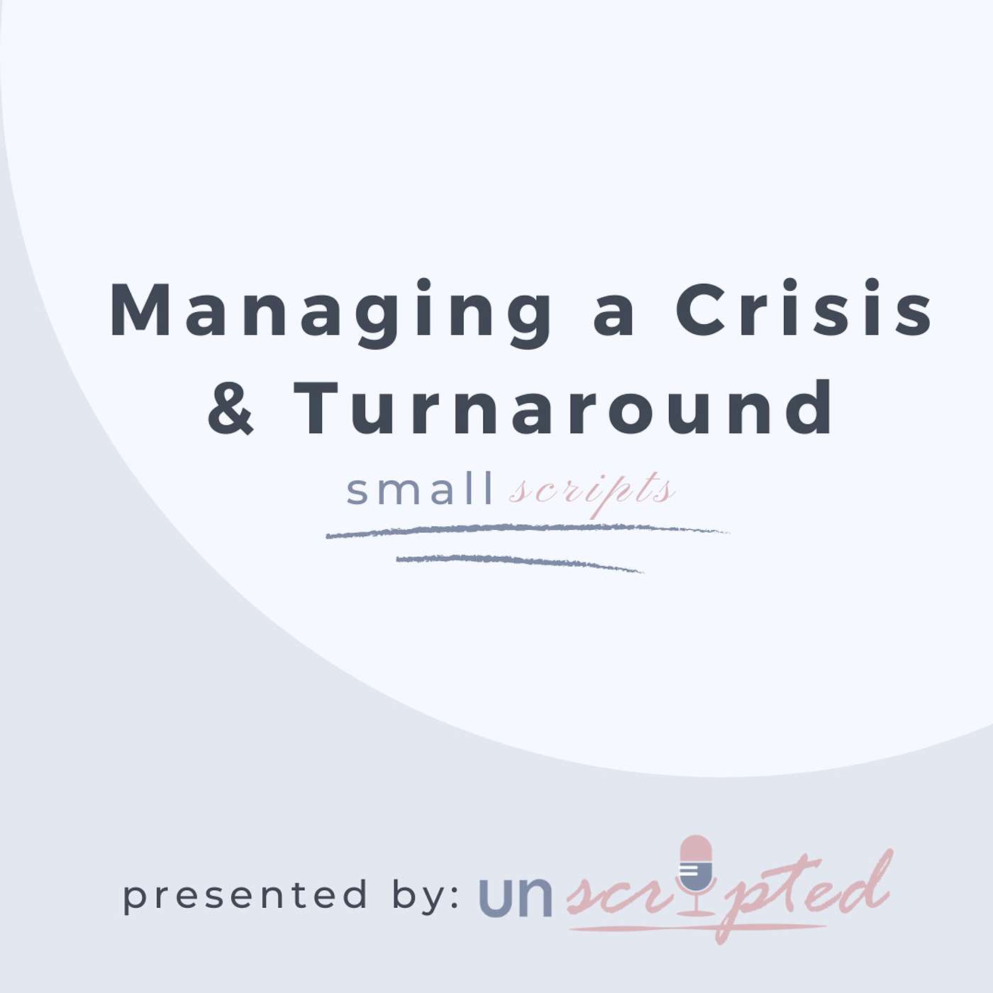 23. Small Scripts - Managing a Crisis and Turnaround