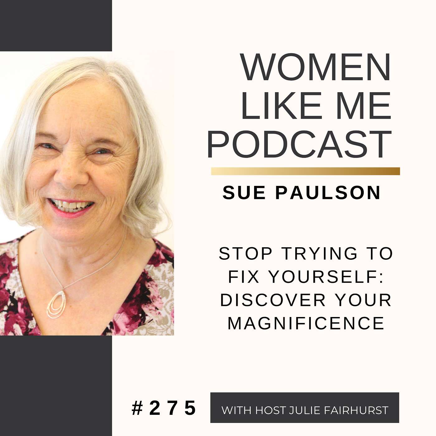 Stop Trying to Fix Yourself: Discover Your Magnificence with Sue Paulson episode artwork