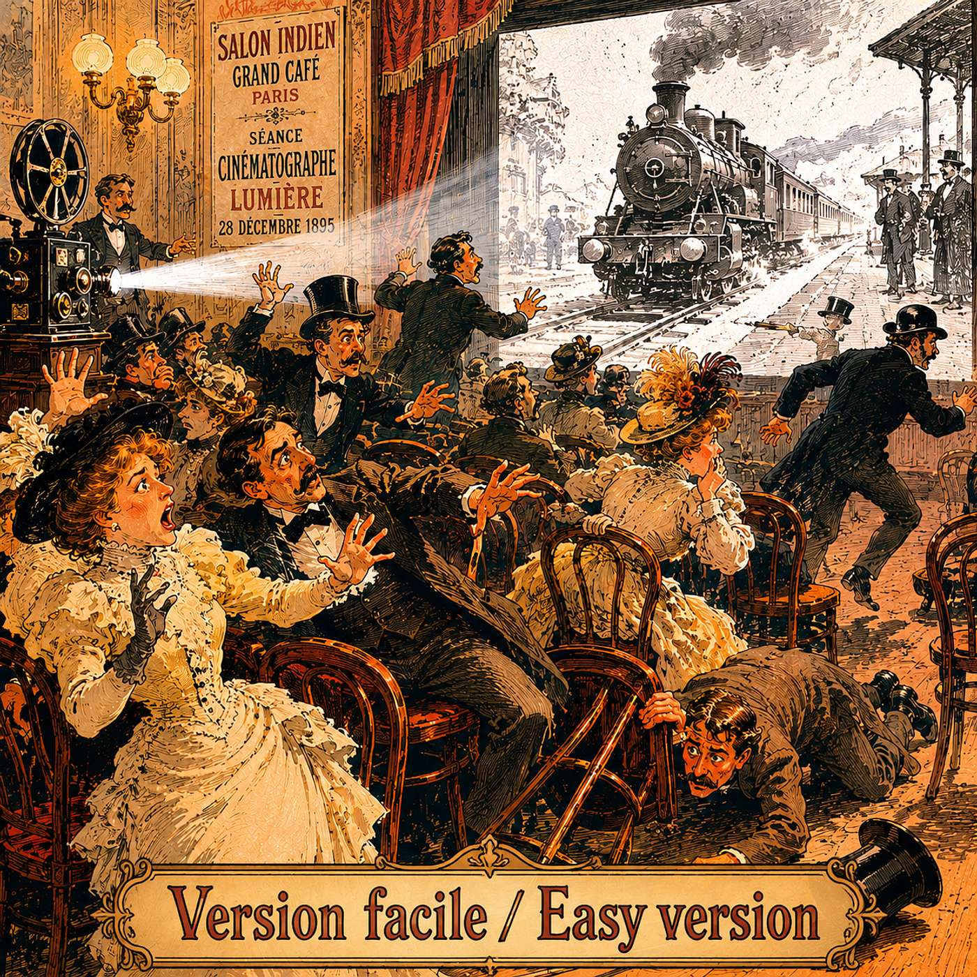 Easy & Slow - Le cinéma, une invention française des frères Lumière 🎬 🇫🇷 Nouvelle version plus facile - DELF A2 / B1