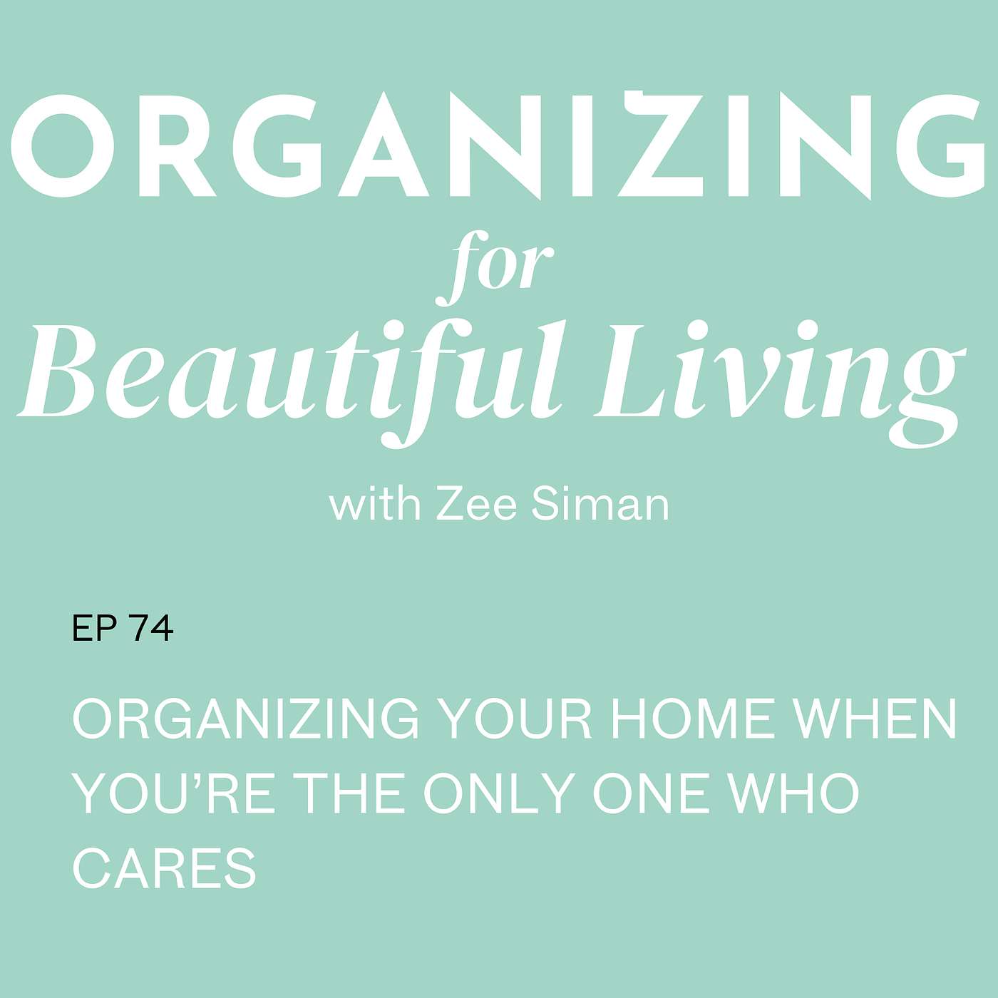 074. Organizing Your Home When You’re the Only One Who Cares