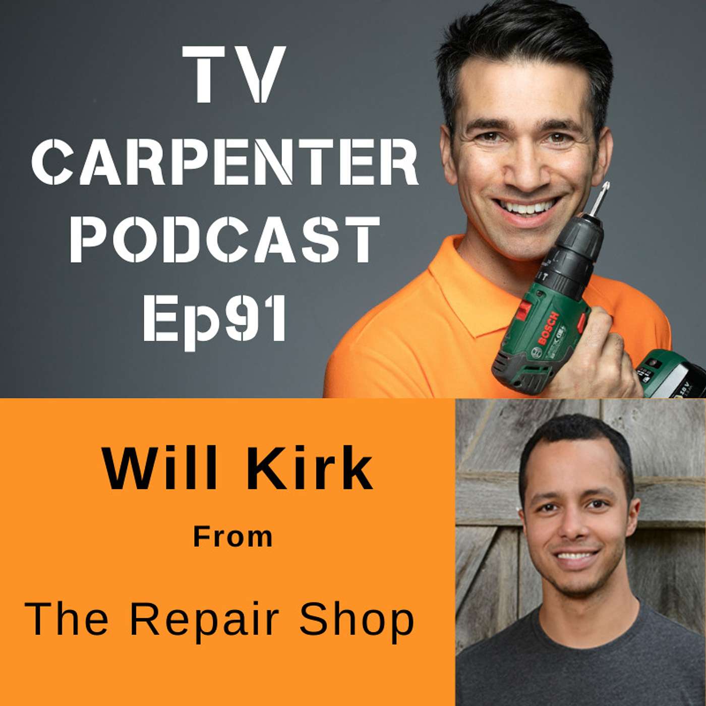 Wayne chats with Will Kirk from BBC The Repair Shop