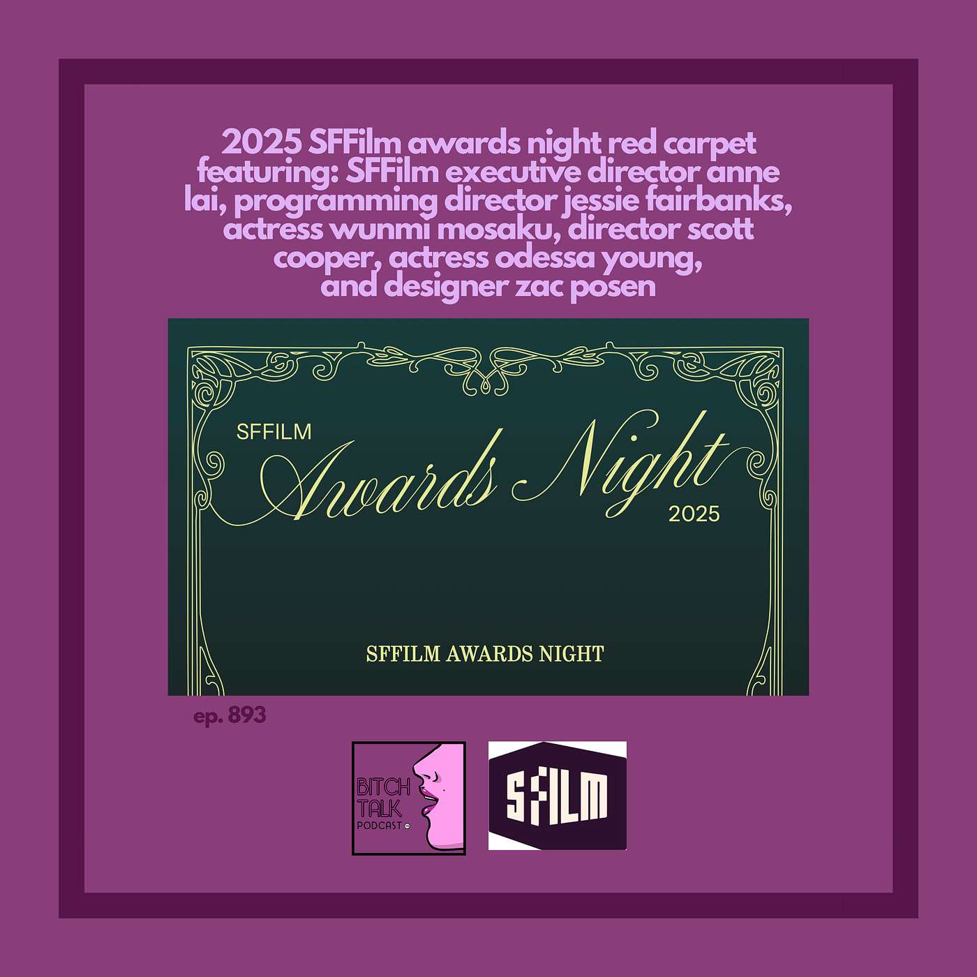 2025 SFFilm Awards Night Red Carpet featuring: Executive Director Anne Lai, Director of Programming Jessie Fairbanks, actress Wunmi Mosaku, director Scott Cooper, actress Odessa Young, and designer Zac Posen