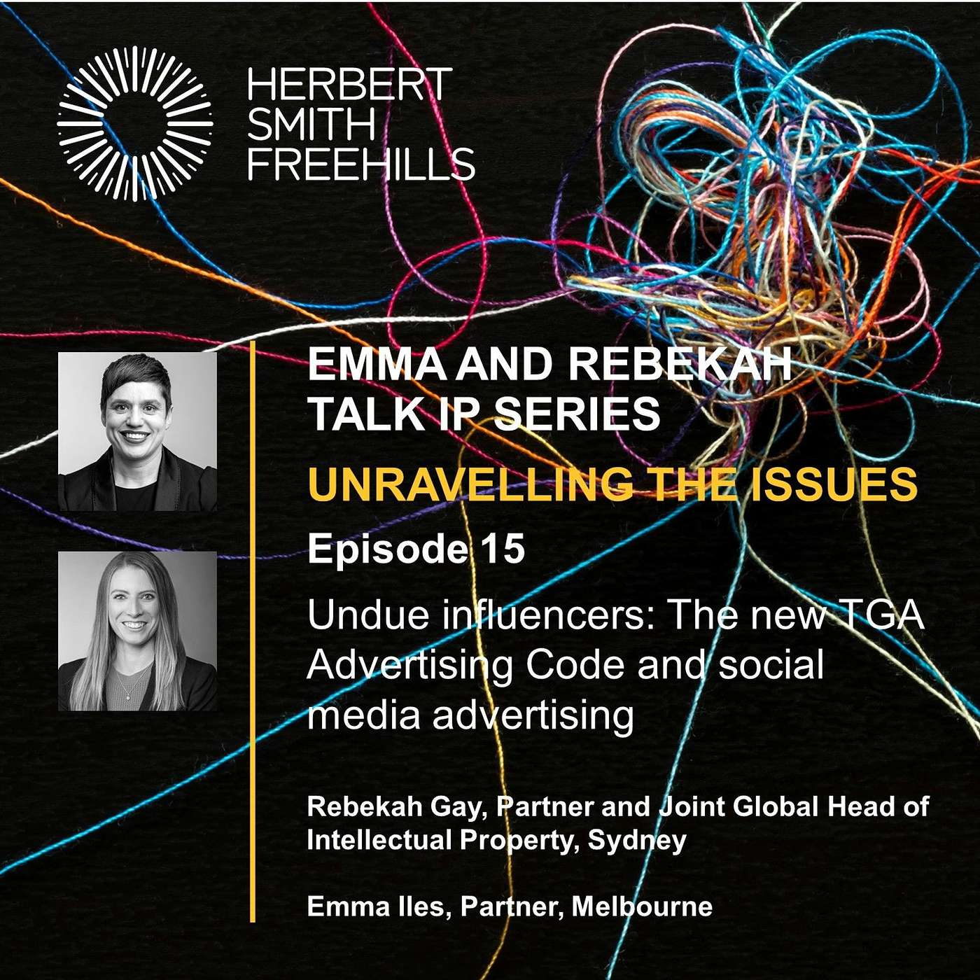 Emma And Rebekah Talk IP EP15: The new TGA Advertising Code and social media advertising episode artwork