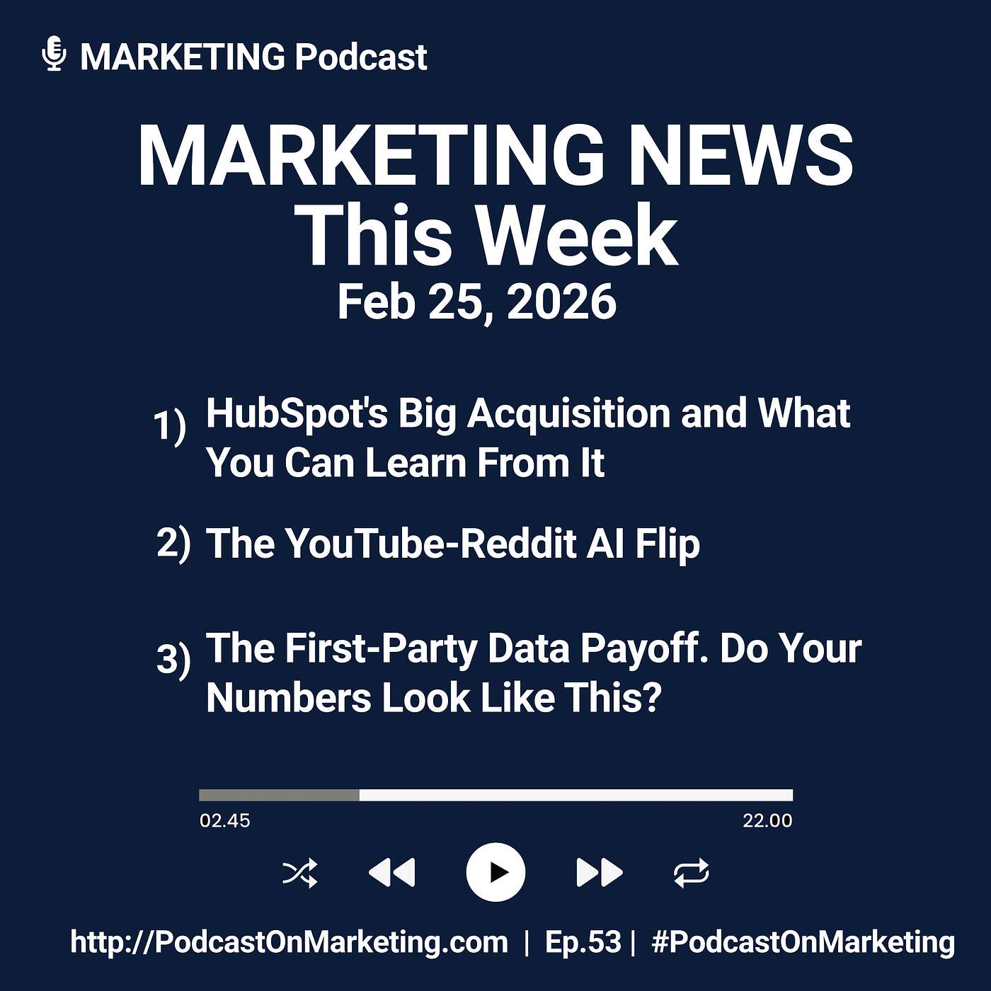 Marketing News This Week: HubSpot's Big Acquisition, the YouTube-Reddit AI Flip, and the First-Party Data Payoff
