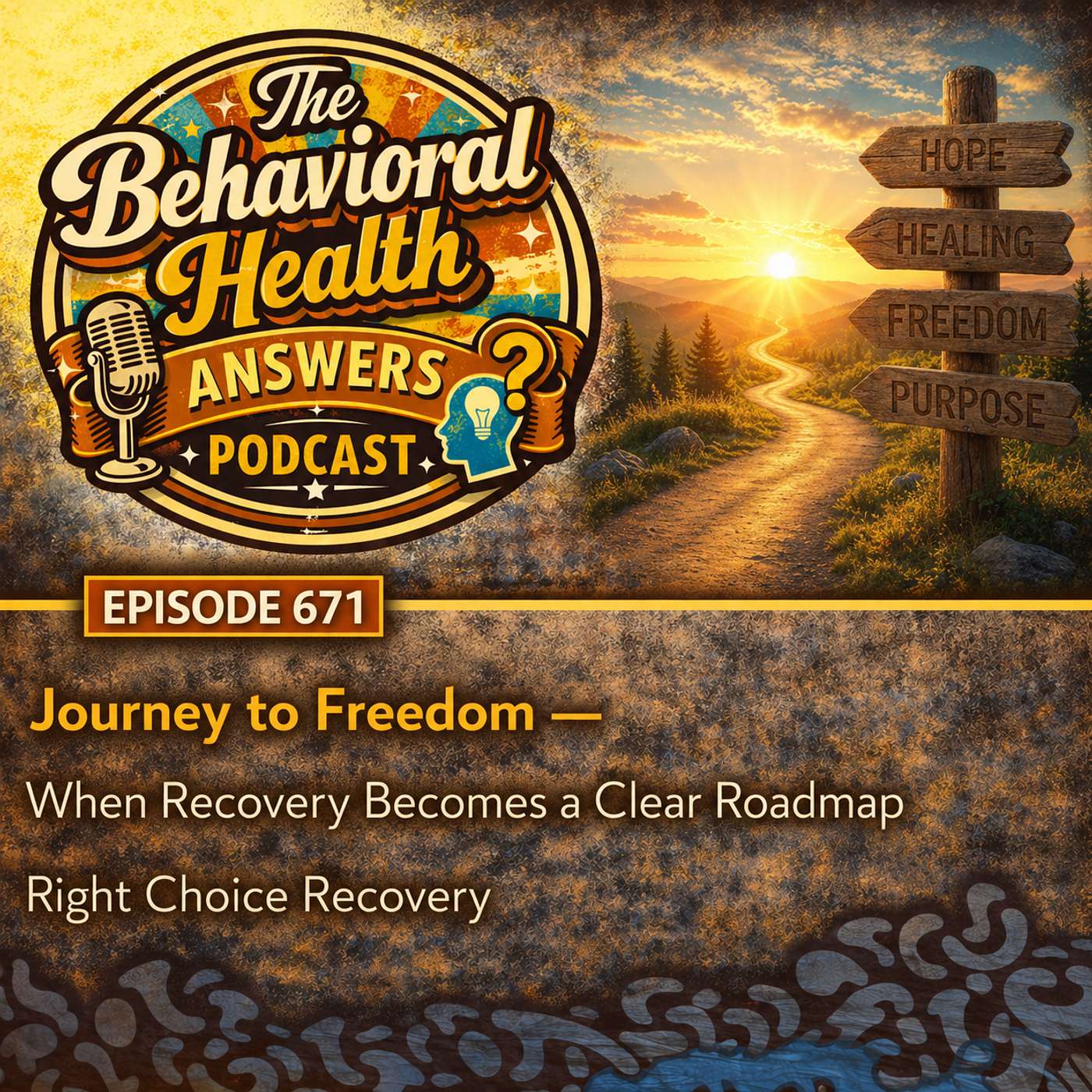 Episode 671: Journey to Freedom - When Recovery Becomes a Clear Roadmap | Right Choice Recovery episode artwork