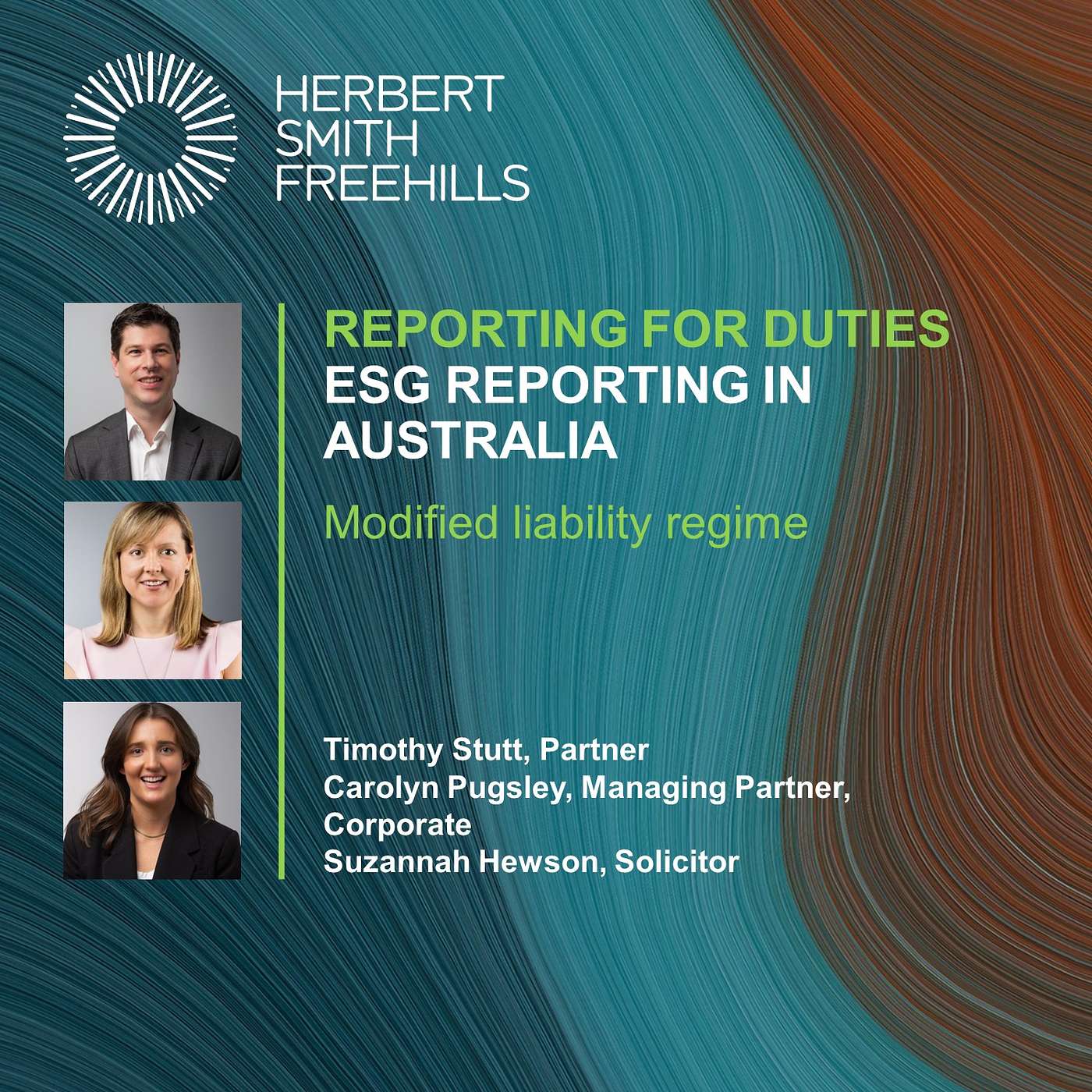 Reporting For Duties: ESG Reporting in Australia - Modified liability regime episode artwork