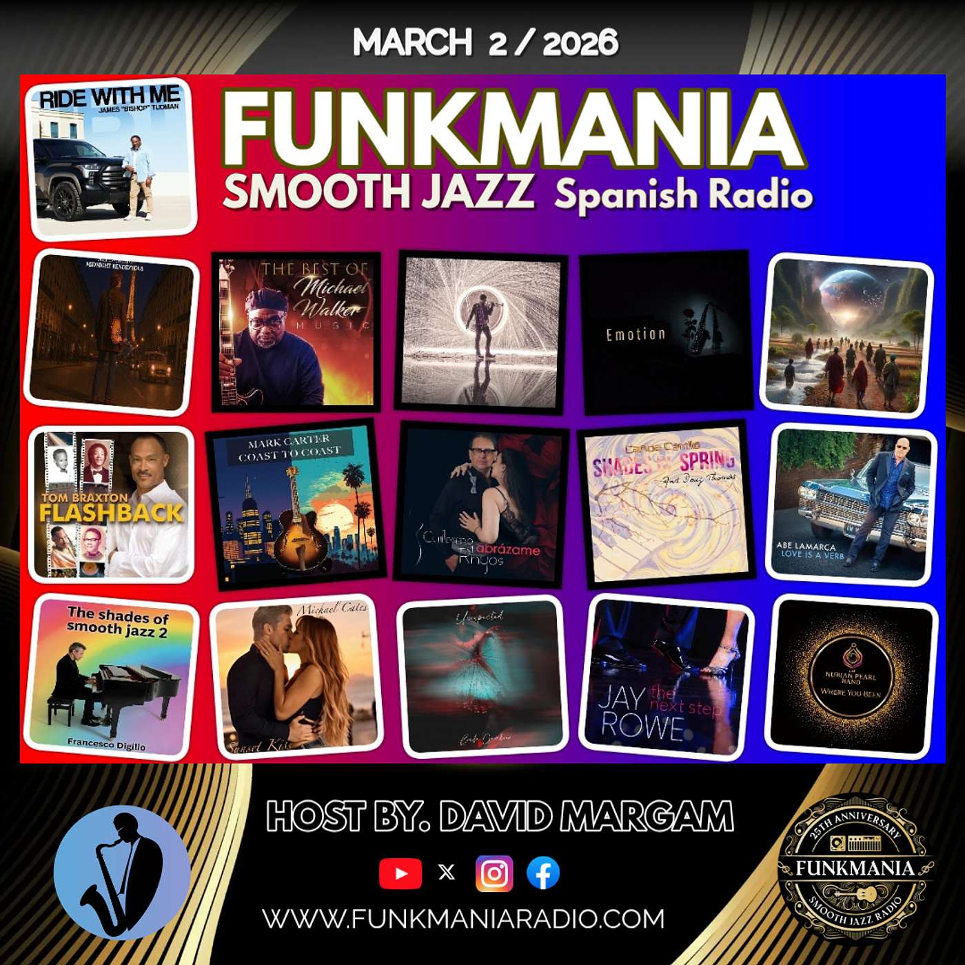 Funkmania Smooth Jazz | Marzo2 | 2026 episode artwork
