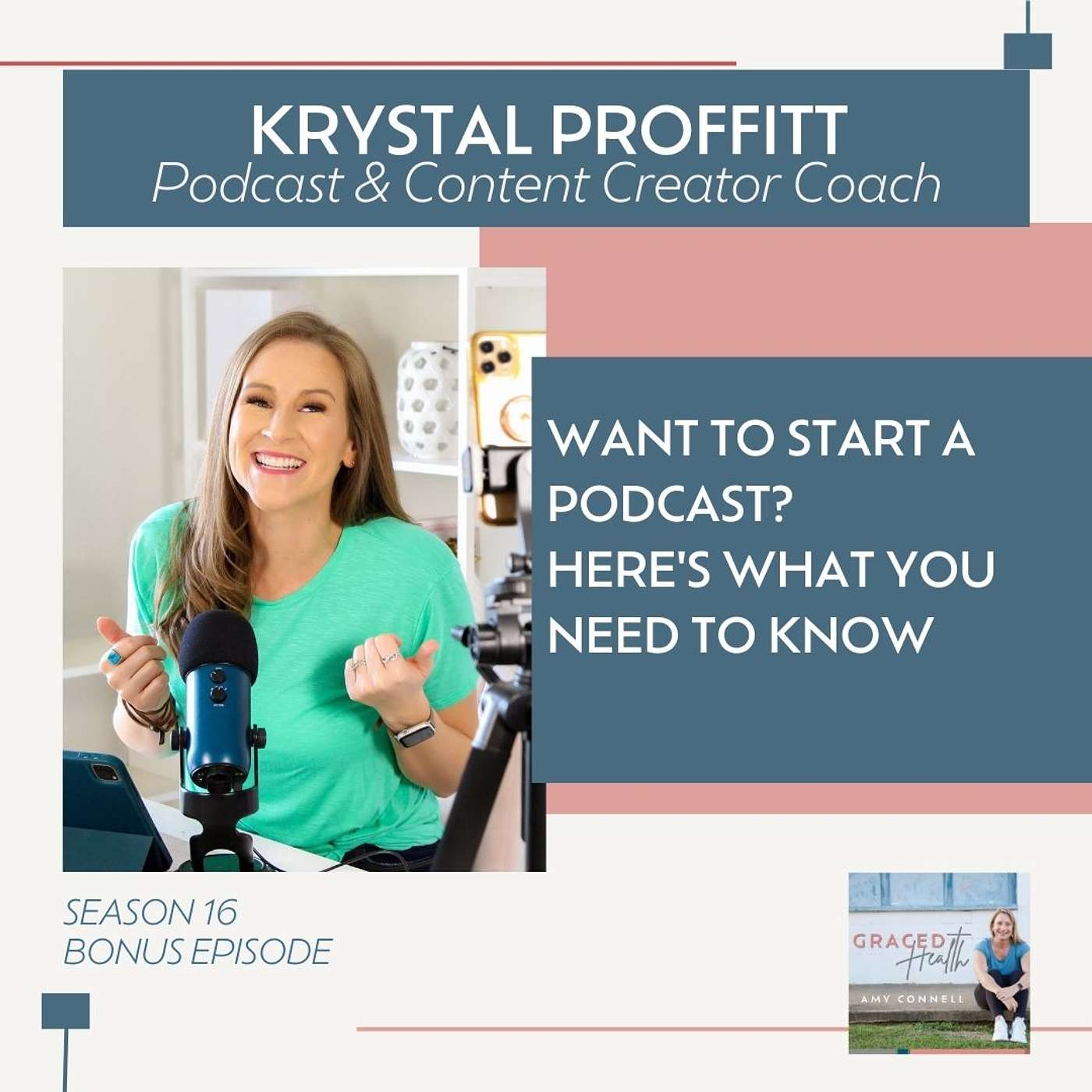 Want to start a podcast? Here's what you need to know with Podcast Host and Content Creator Coach Krystal Proffitt