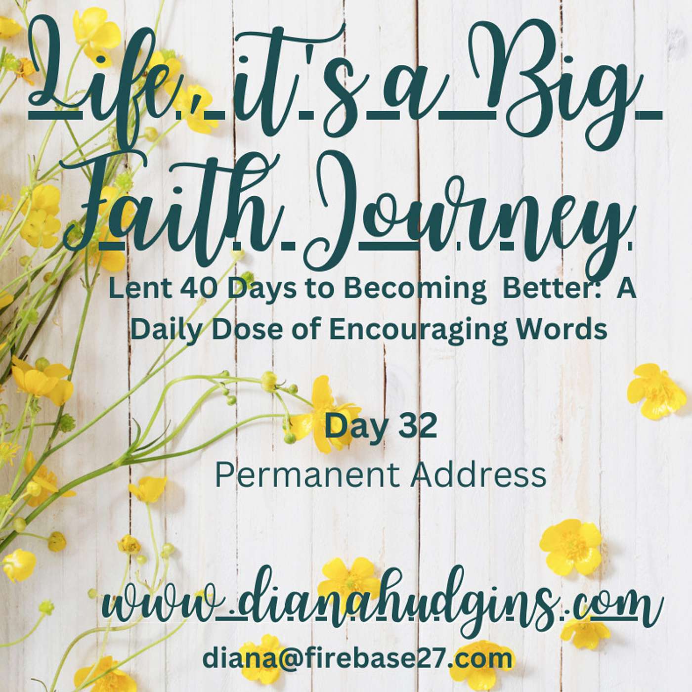 Life, it\'s a Big Faith Journey
