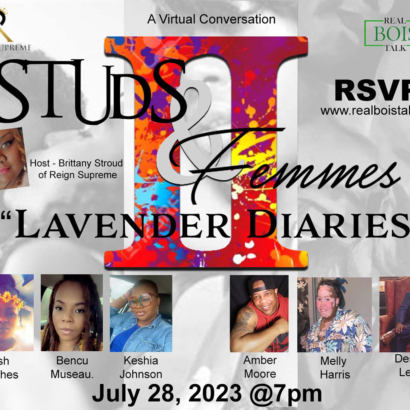 Real Bois Talk - Special Edition " Studs & Femmes" Lavender Diaries with Reign Supreme & special guests PART 2 episode artwork