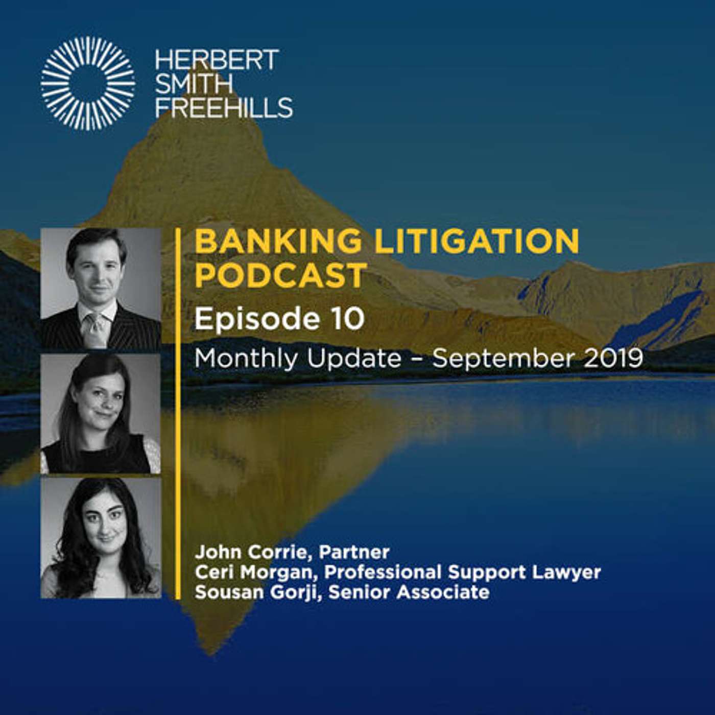 Banking Litigation Podcast Episode 10: Monthly Update – September 2019 episode artwork