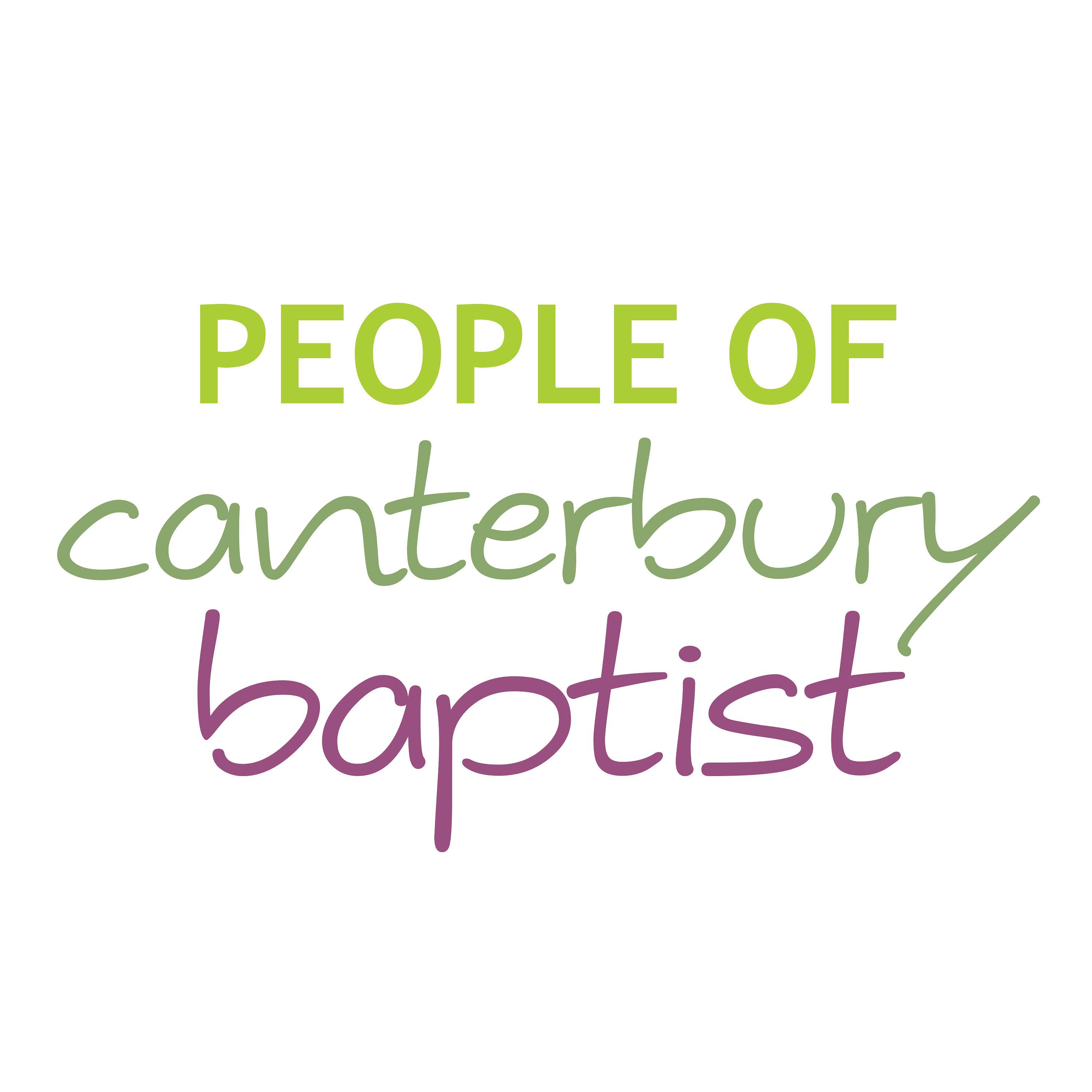 People of Canterbury Baptist