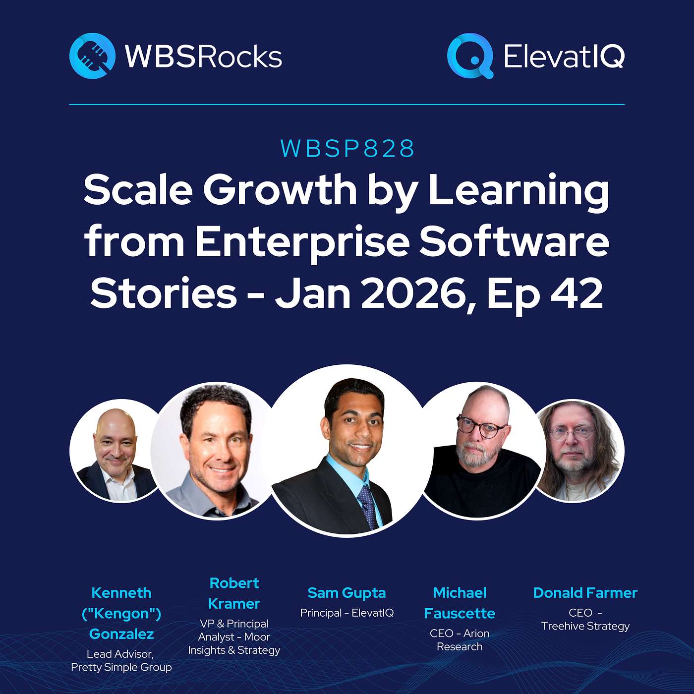 WBSP828: Scale Growth by Learning from Enterprise Software Stories - Jan 2026, Ep 42, an Objective Panel Discussion