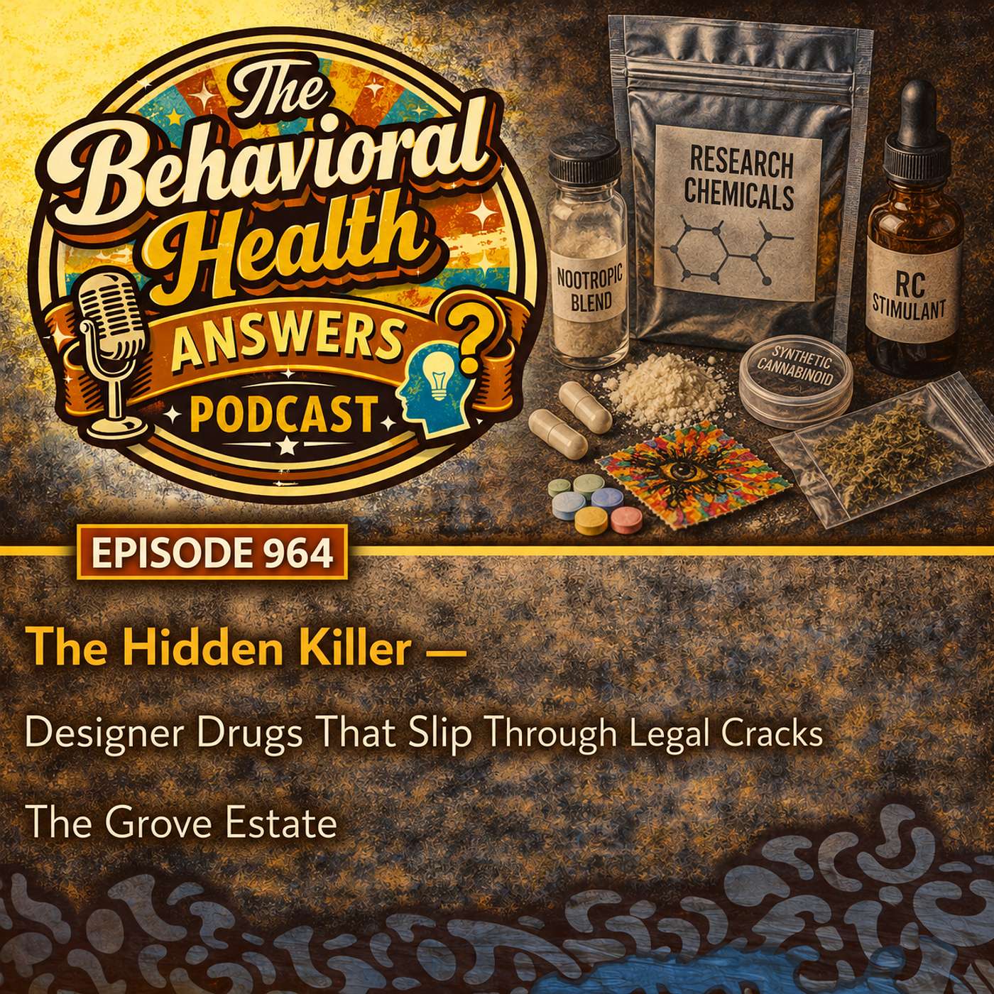 Episode 964: The Hidden Killer - Designer Drugs That Slip Through Legal Cracks | The Grove Estate episode artwork