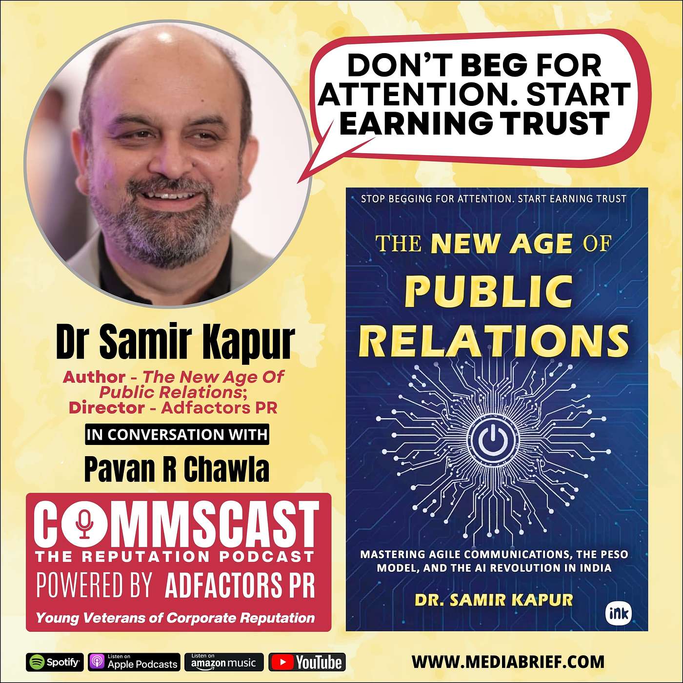 Dr Samir Kapur on The New Age Of Public Relations | CommsCast podcast
