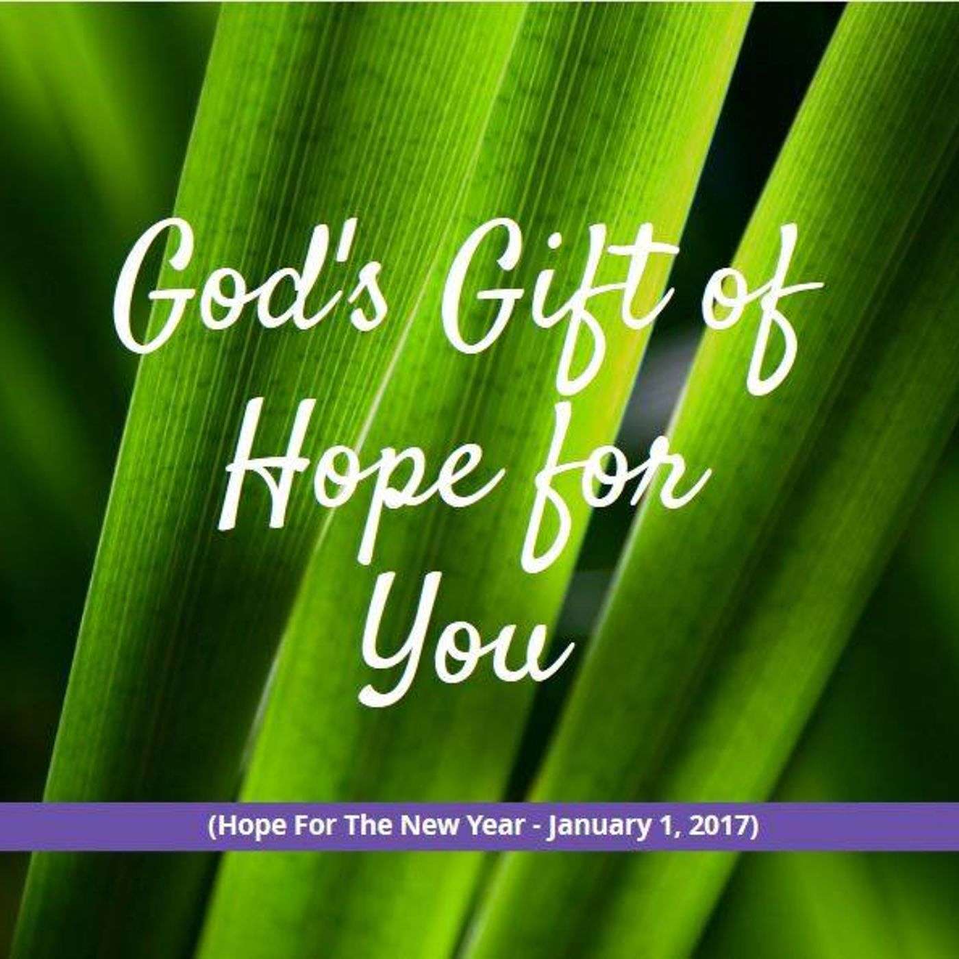 God's Gift of Hope for You - Hope For the New Year!