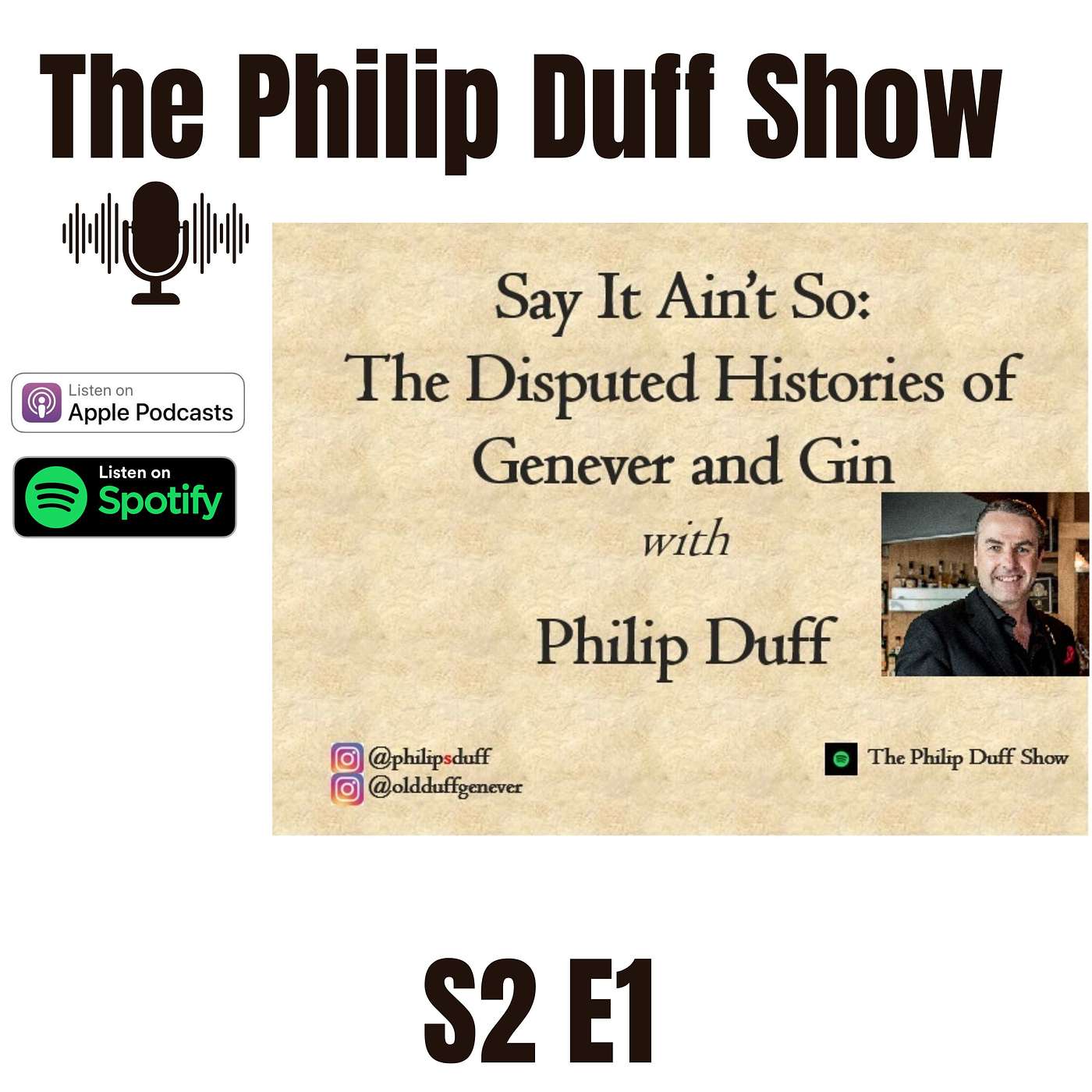 Podcast Series 2 Episode #1 - Seminar - Say It Ain't So: The Disputed Histories of Genever and Gin