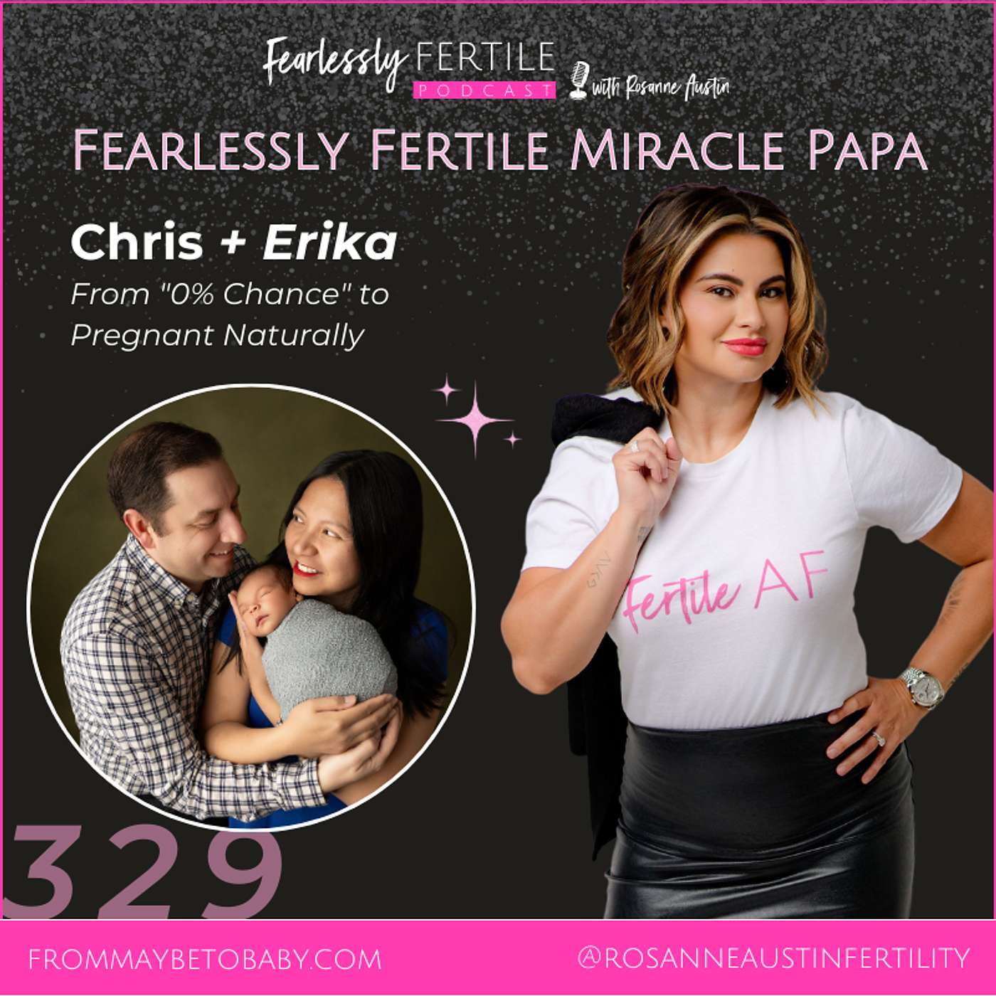 EP329: Fearlessly Fertile Miracle Papa: Chris, From "0% Chance" to Pregnant Naturally episode artwork