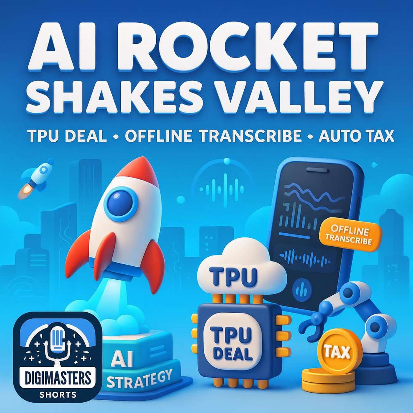 Rocket AI strategy shakes Silicon Valley, Google quietly launches free offline AI transcription, Anthropic inks $50B Google-Broadcom TPU deal, OpenAI demands tax on automated labor