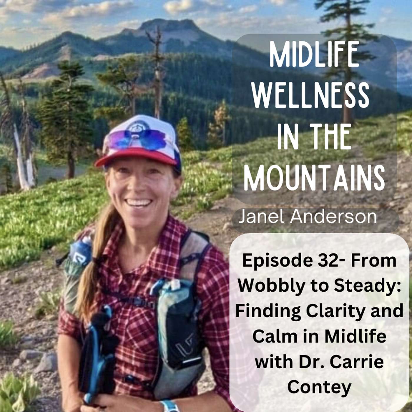 E32- From Wobbly to Steady: Finding  Clarity and Calm in Midlife  with Carrie Contey PhD